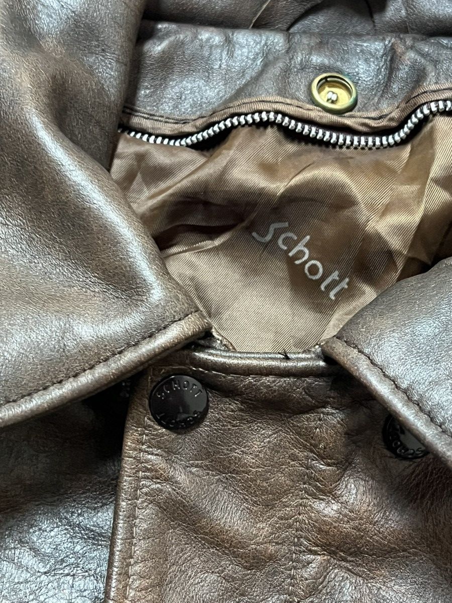 Avirex Vintage Schott Leather Flight Bomber Jacket Size M Size US M / EU 48-50 / 2 - 5 Thumbnail