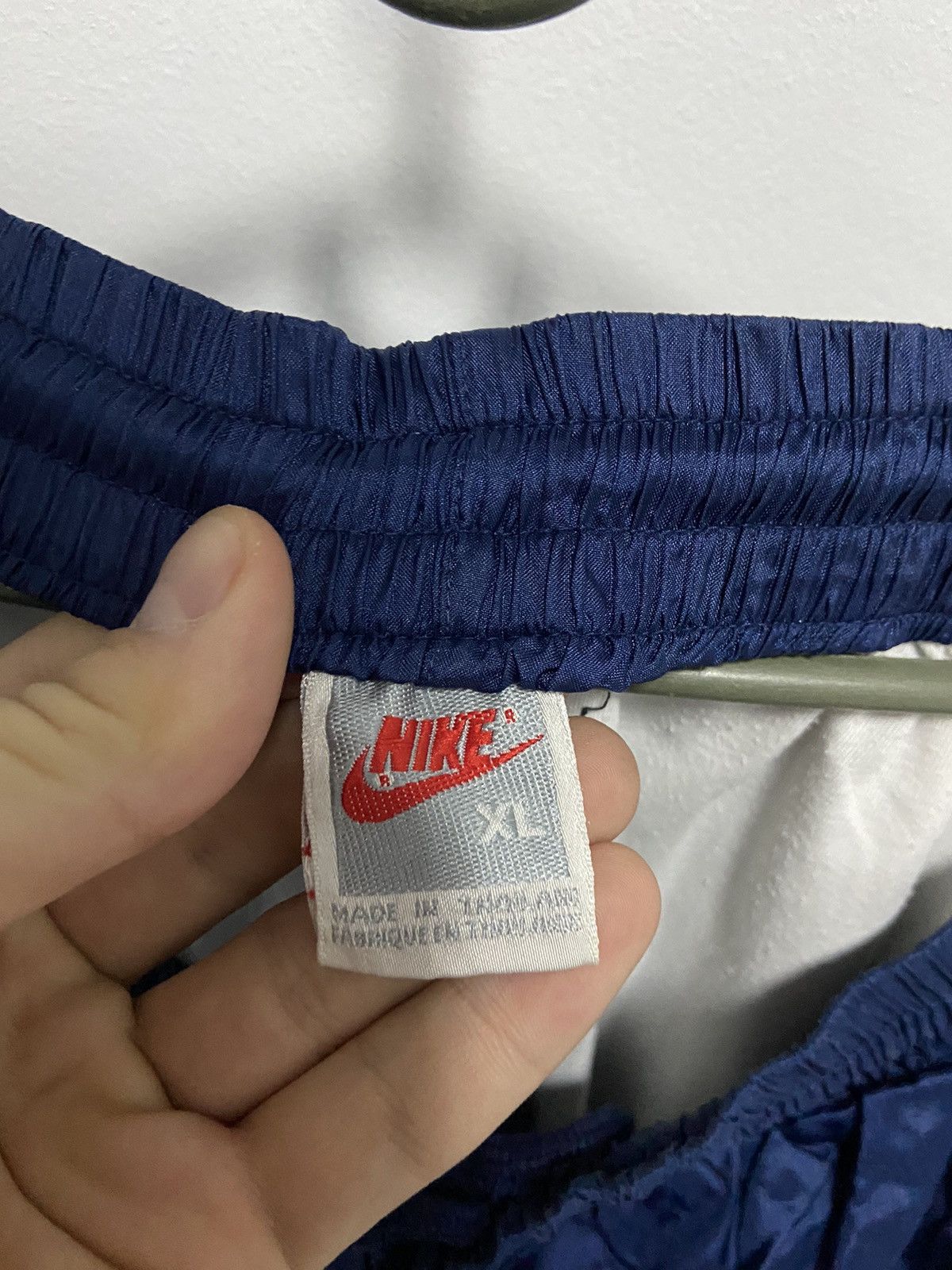 Nike × Vintage Nike nylon Suit Vintage 90s Big Logo Pants Sweatshirt Size US XL / EU 56 / 4 - 12 Thumbnail