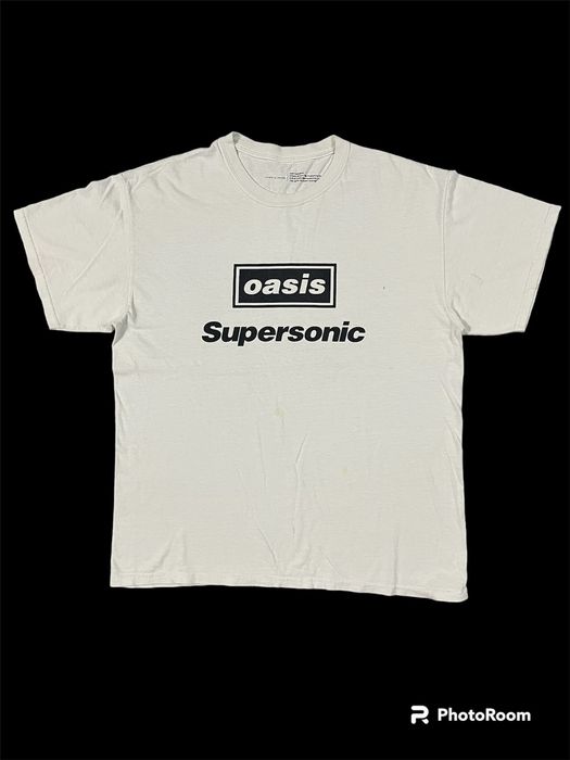 T-shirt Officiel Oasis 'Supersonic' - Bleu - Coton - Taille Variable - Neuf Avec étiquettes