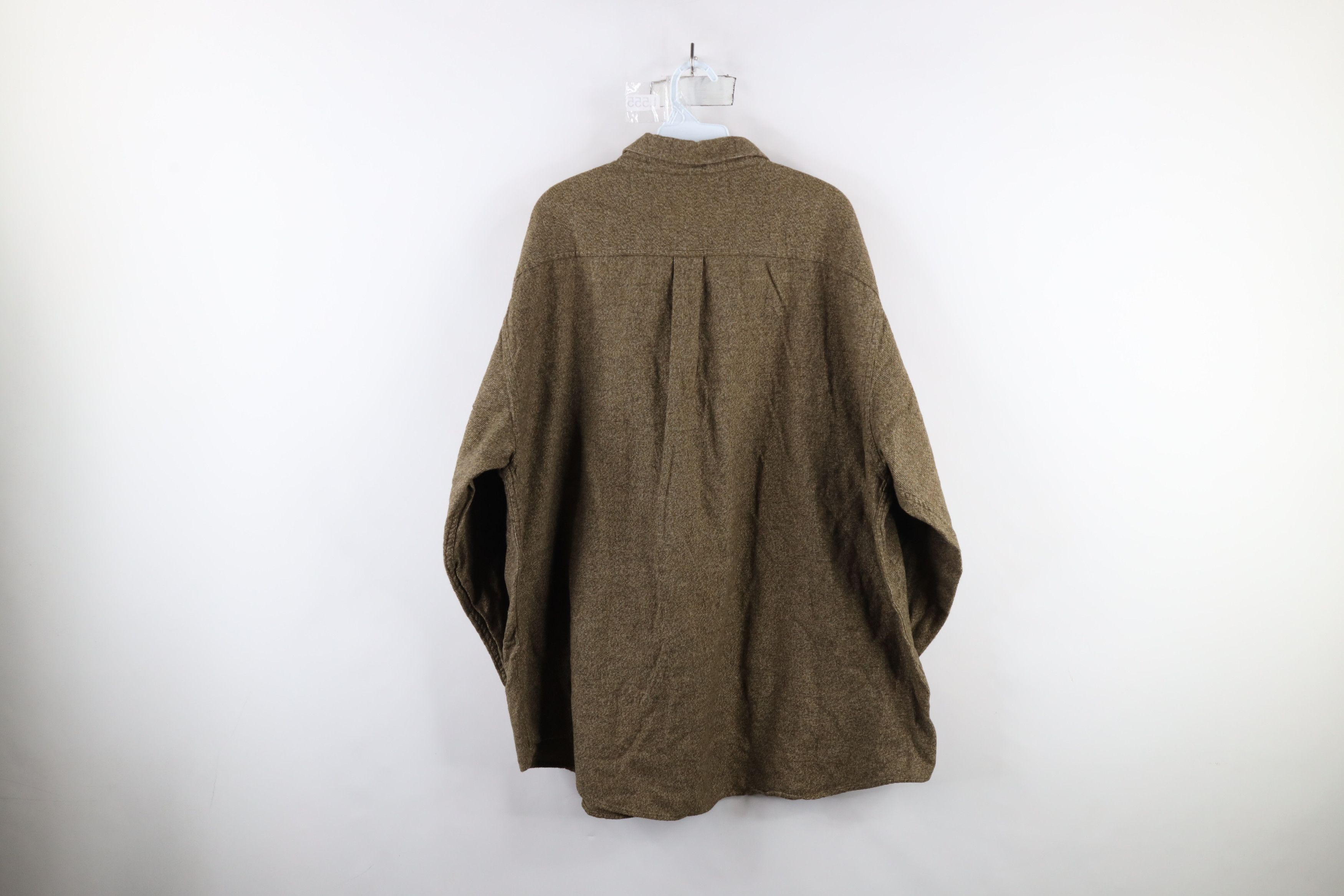 Vintage Vintage 90s Streetwear Collared Button Down Shirt Brown Size US XXL / EU 58 / 5 - 8 Thumbnail