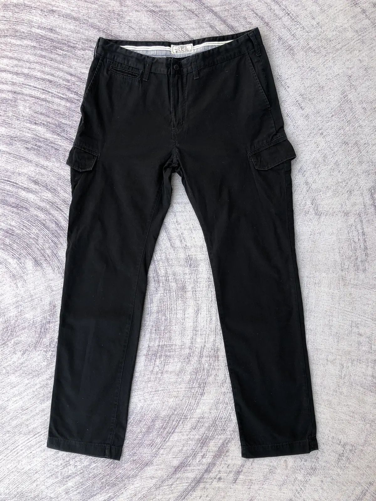 All Blacks Ikko black Cargo Trousers With 6 Pocket Workware Size US 33 - 1 Thumbnail