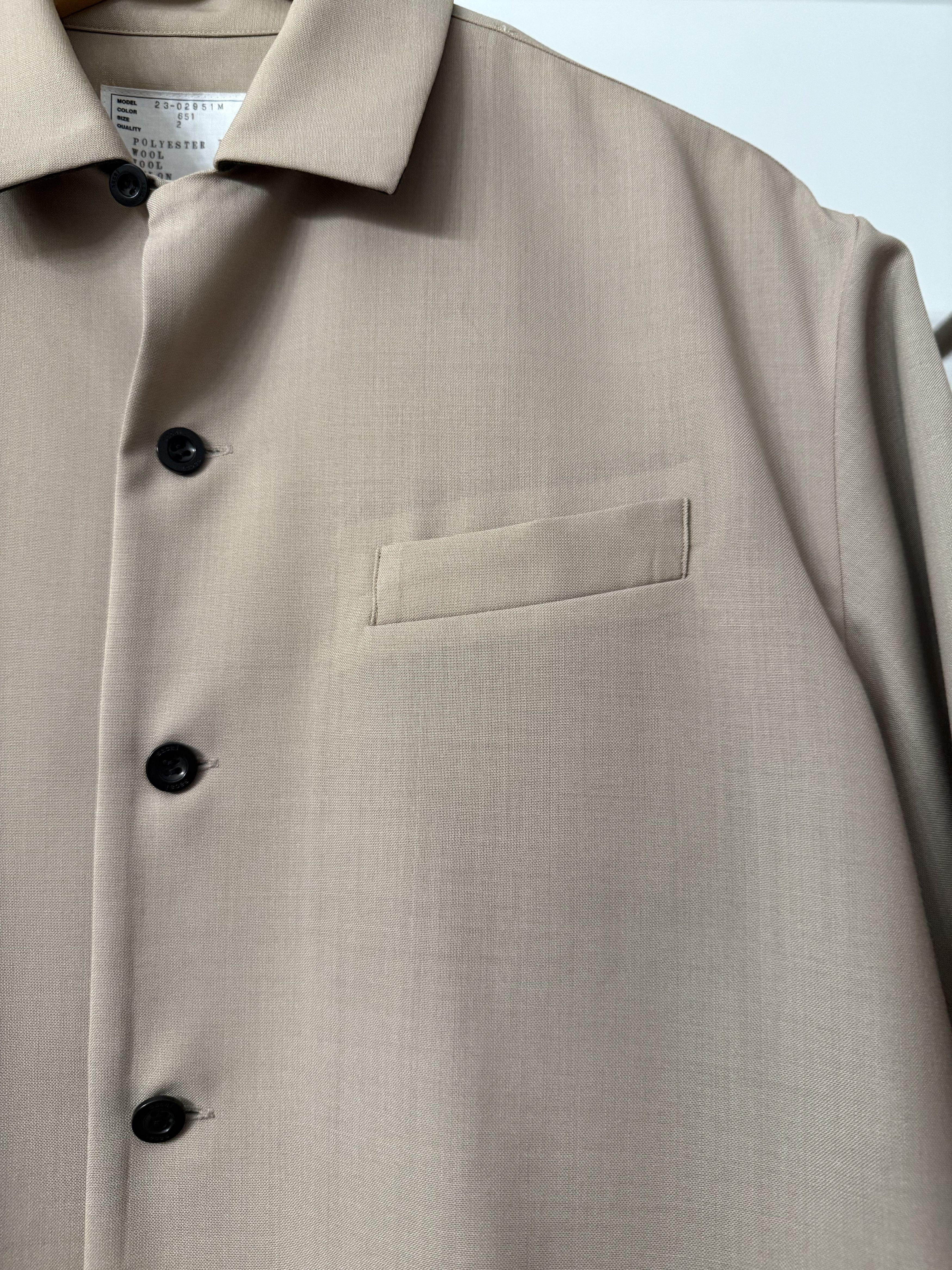 Sacai Sacia bouble layer short sleve button down shirt Size US M / EU 48-50 / 2 - 3 Thumbnail