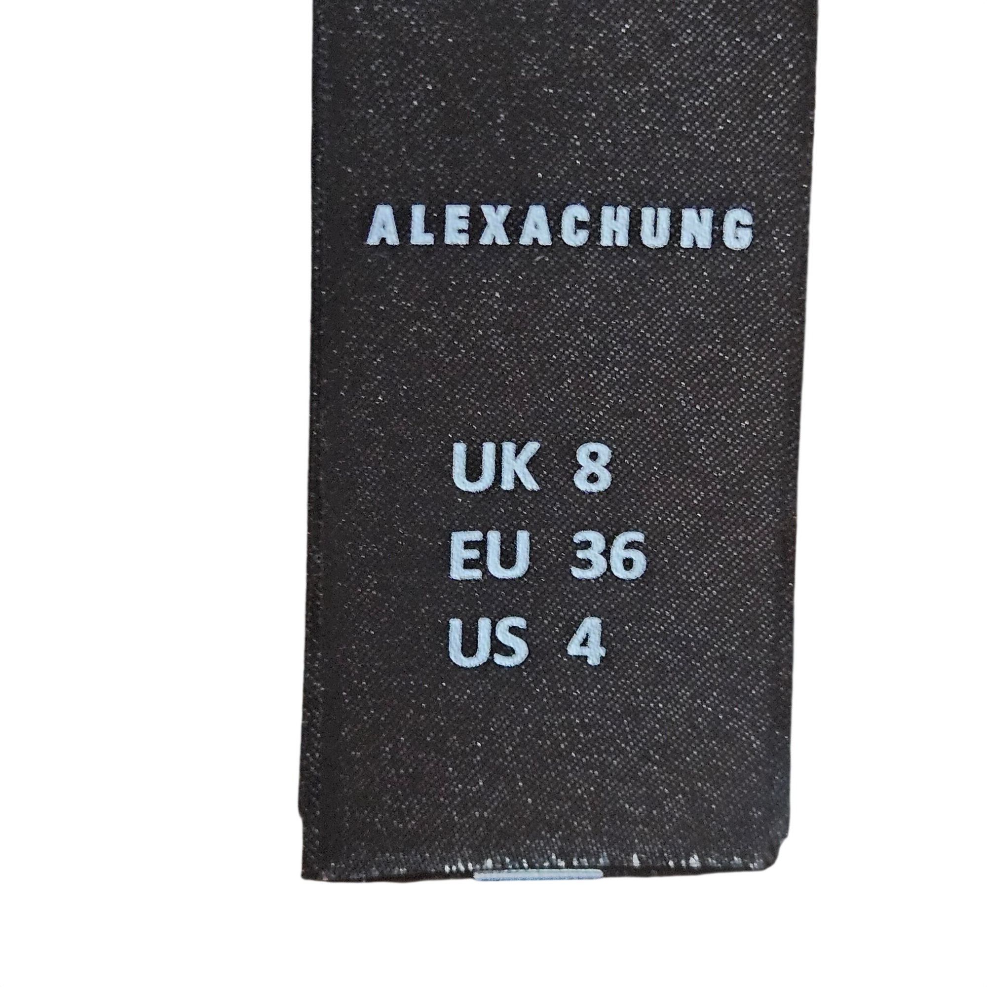 Other ALEXACHUNG Women Mesh Floral Top 4 Black Sheer Sequin Y2K Co Size S / US 4 / IT 40 - 10 Thumbnail