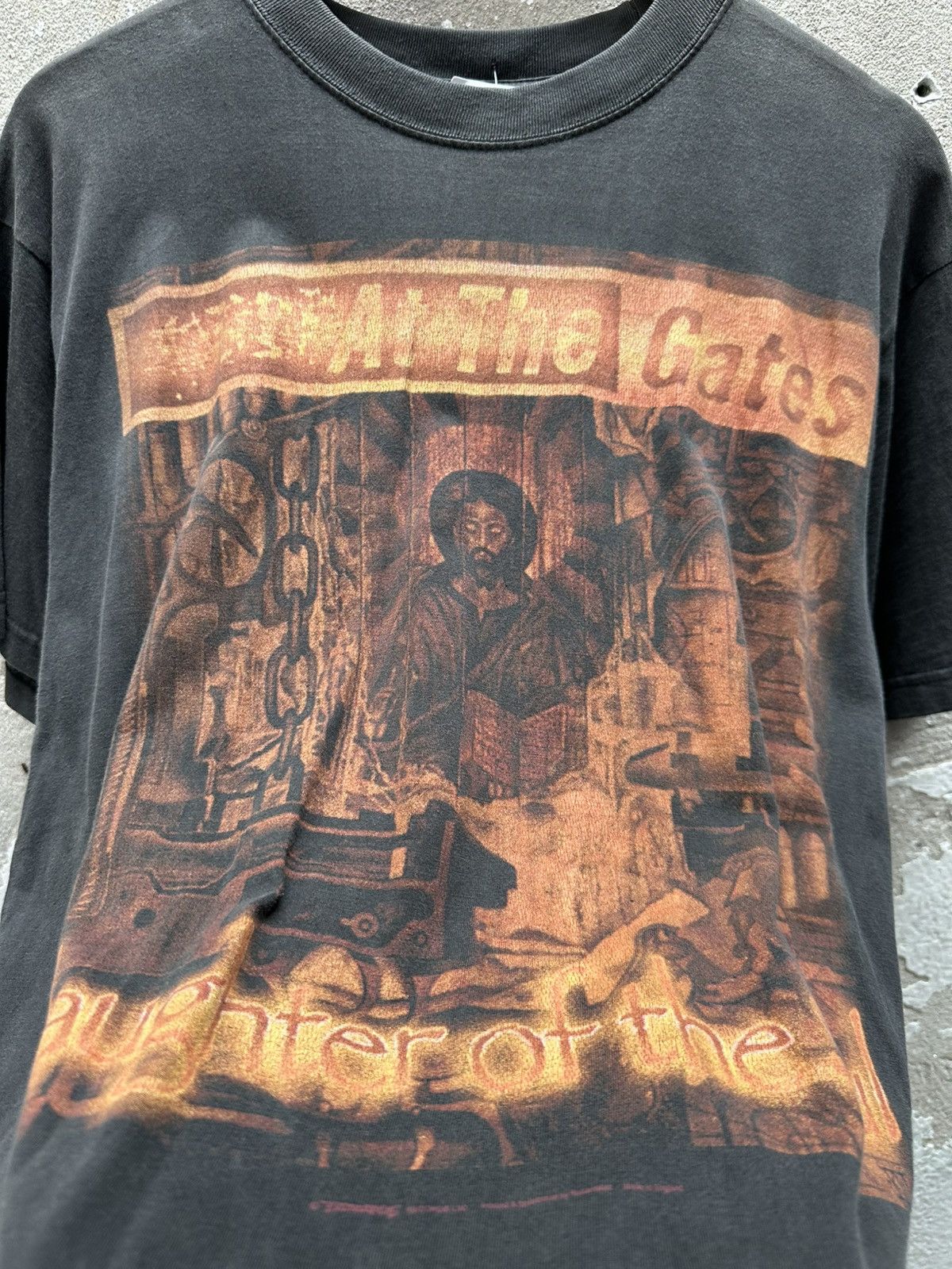 Band Tees Vintage 90's At The Gates Swedish Melodic Death Metal Band T Size US L / EU 52-54 / 3 - 5 Thumbnail
