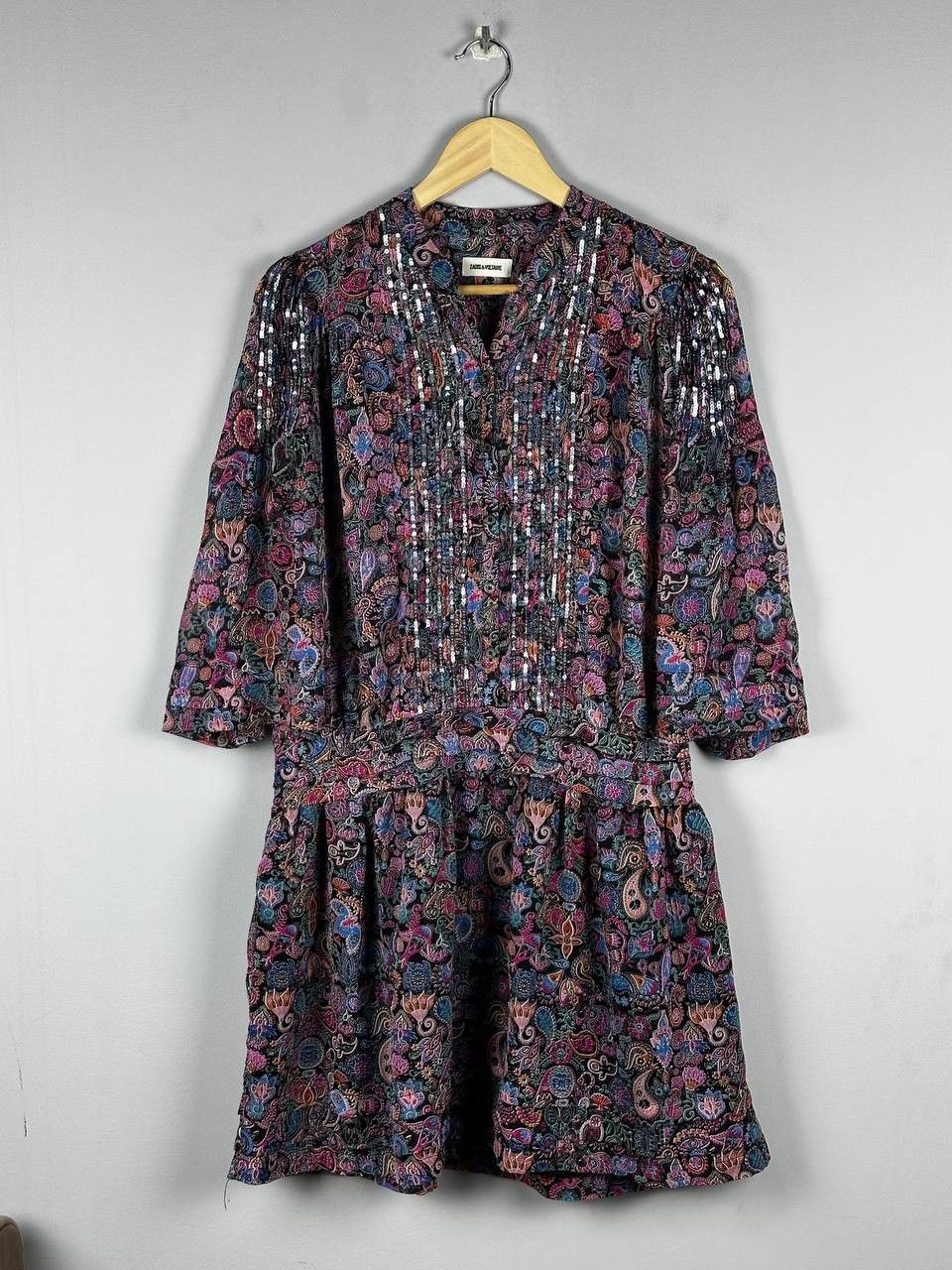 Zadig & Voltaire Zadig Voltaire Luxury Floral Midi Dress Silk Blend Size M / US 6-8 / IT 42-44 - 1 Thumbnail