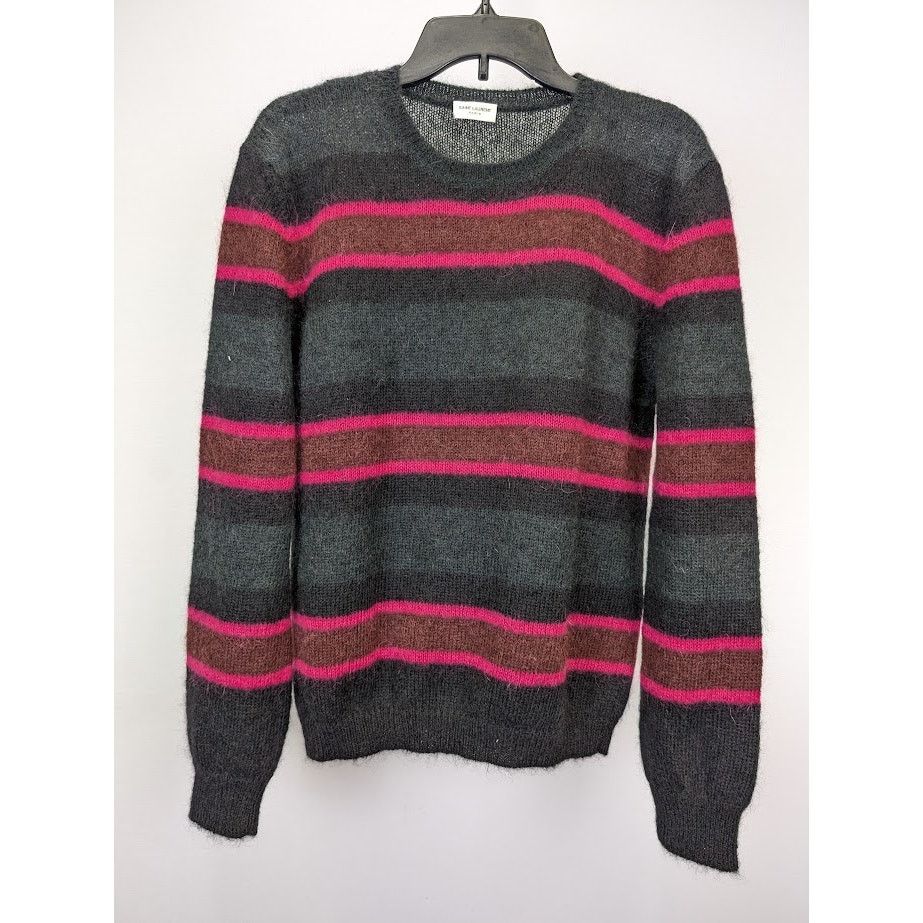 Saint Laurent Paris o1rshd1 Stripe Crewneck Sweaters in Multicolor Size US XL / EU 56 / 4 - 3 Thumbnail
