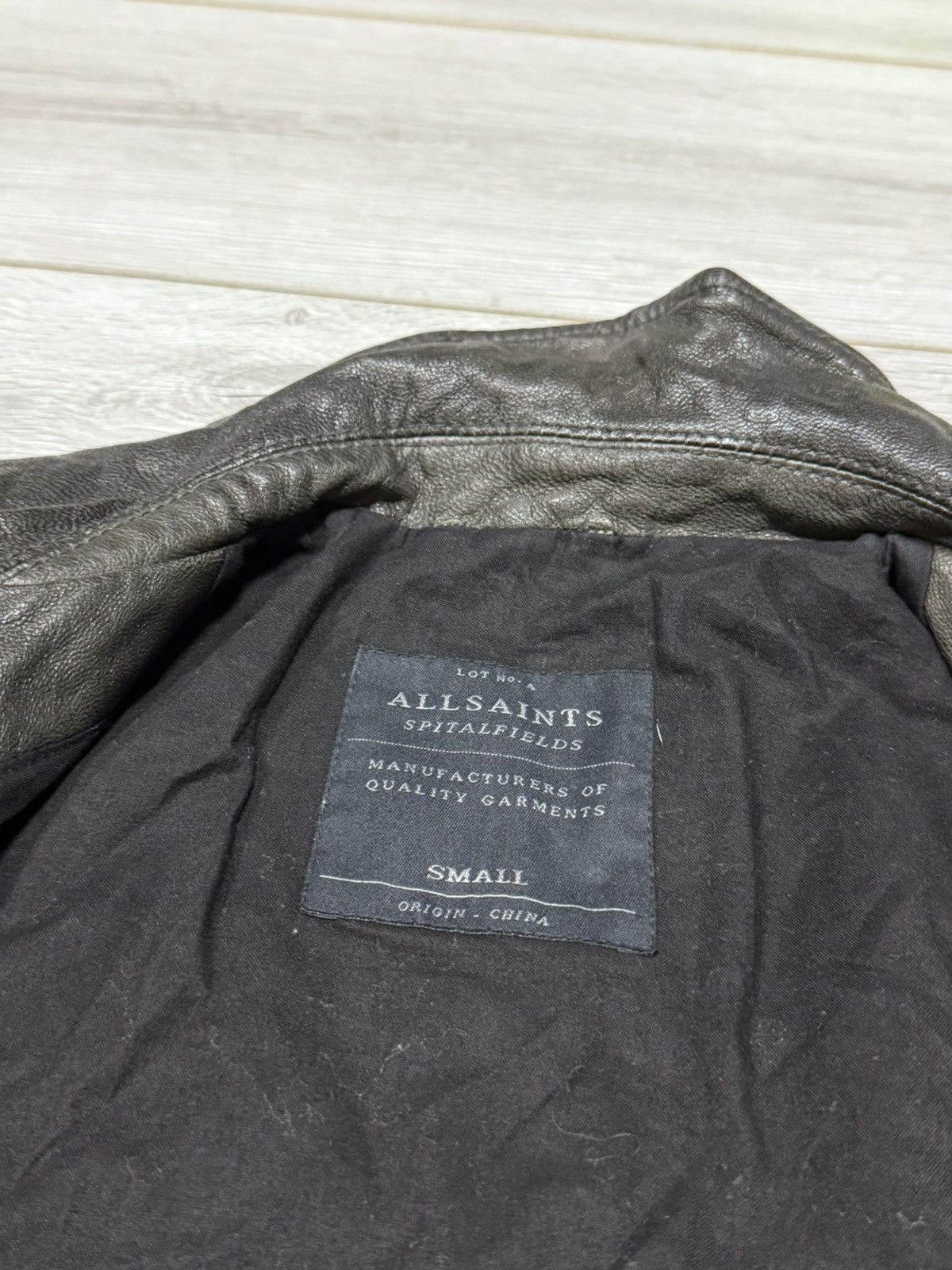 Allsaints Allsaints leather spitalfields vintage jacket biker Size US S / EU 44-46 / 1 - 4 Thumbnail