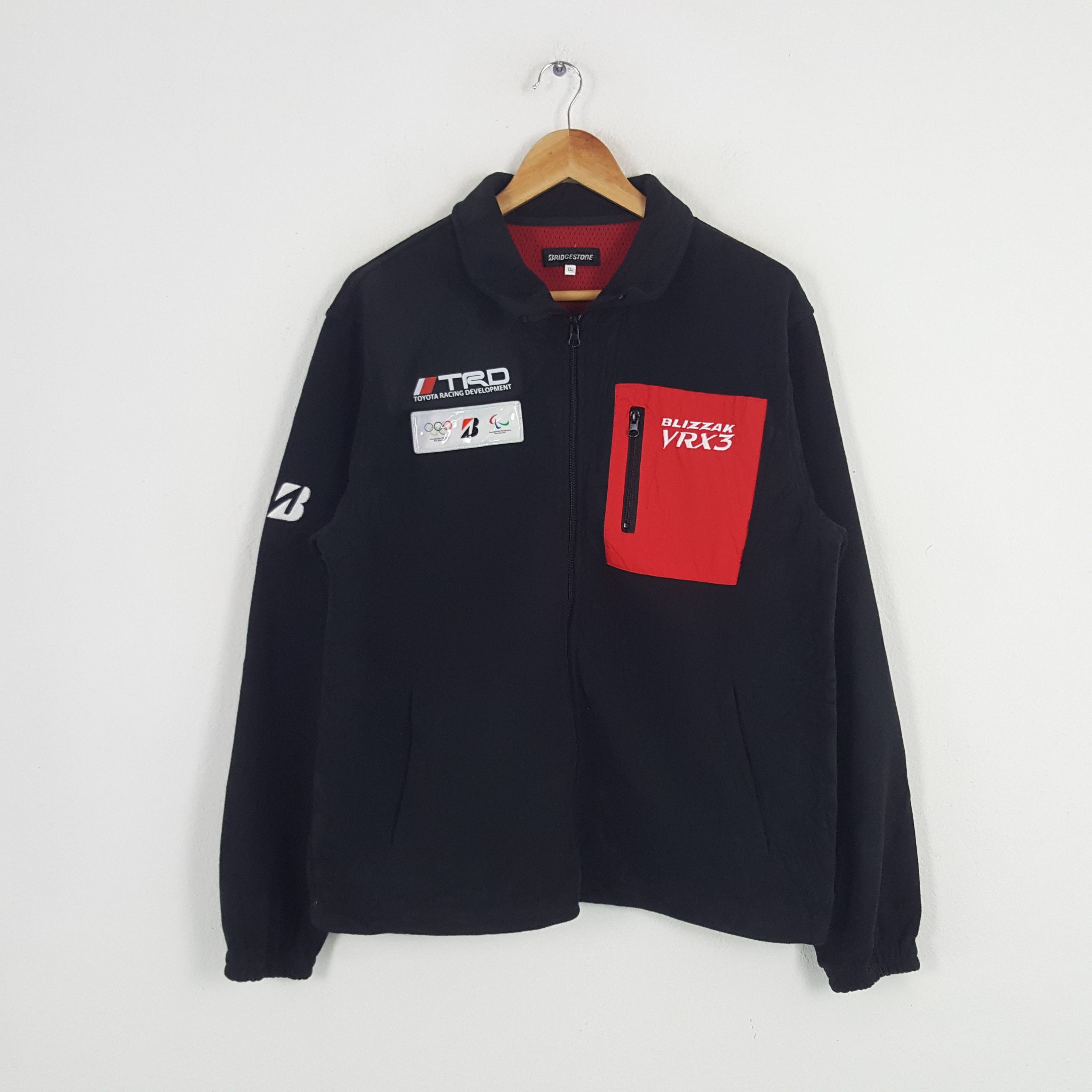 Japanese Brand × Vintage Vintage Bridgestone X TRD Toyota Racing Custom Fleece Jacket Size US M / EU 48-50 / 2 - 3 Thumbnail
