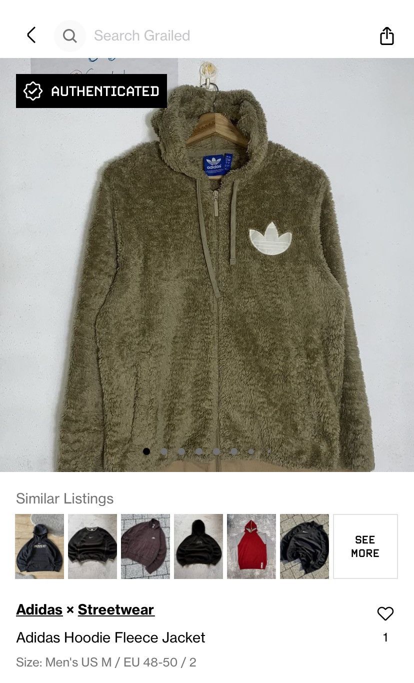 Adidas Adidas Hoodie Fleece Jacket Size US M / EU 48-50 / 2 - 19 Thumbnail