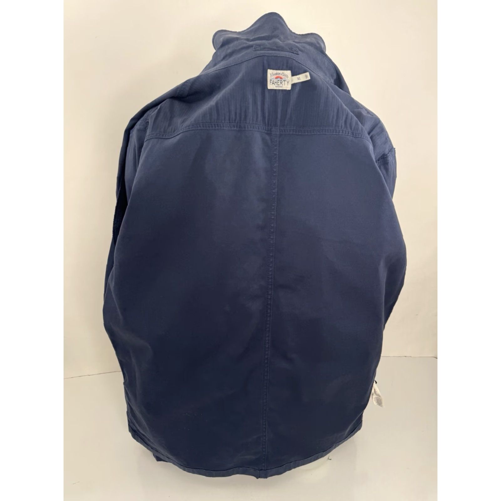 Faherty FAHERTY Mens XL Jacket Field Blue Cotton Blend Smock Ranch Size US XL / EU 56 / 4 - 4 Thumbnail