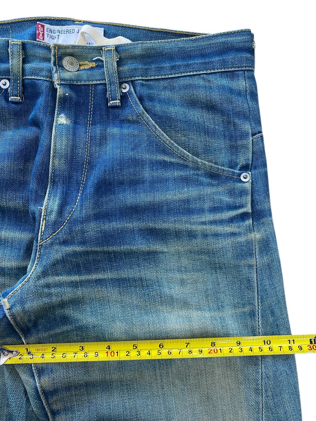 Levi's Levi’s Blue Wash Whiskered Style Twisted Leg Jeans Size US 29 - 7 Thumbnail