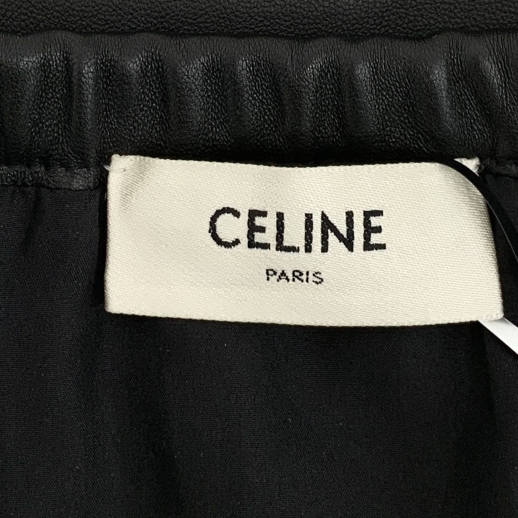 Celine Celine Arc Leather Skirt Black (40) Size 27" / US 4 / IT 40 - 6 Thumbnail