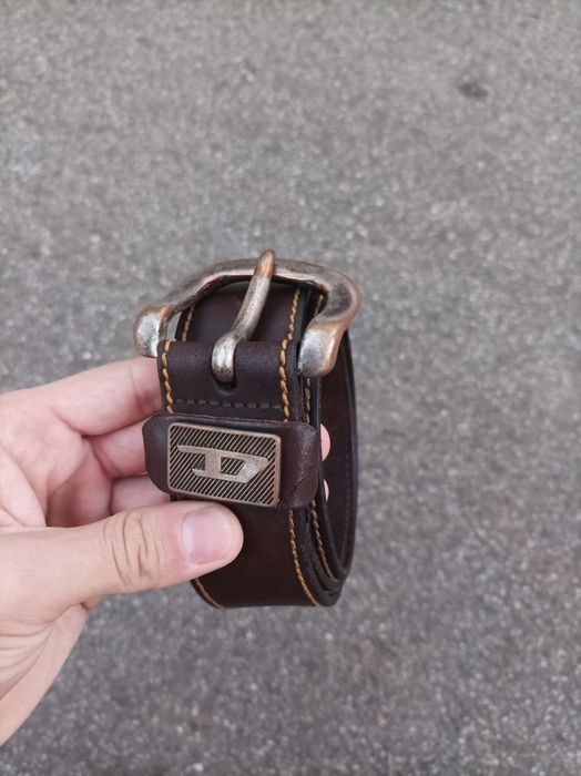 Diesel Vintage Y2K Diesel Leather Belt Made in Italy Streetwear