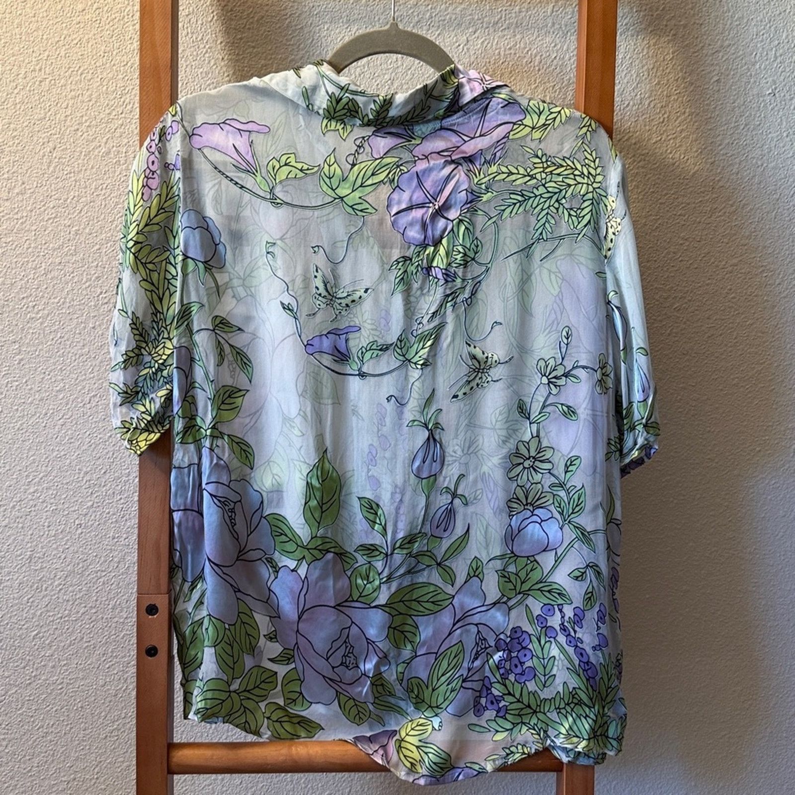 Other NWT Citron, Santa Monica silk blend button floral top Size M / US 6-8 / IT 42-44 - 6 Thumbnail