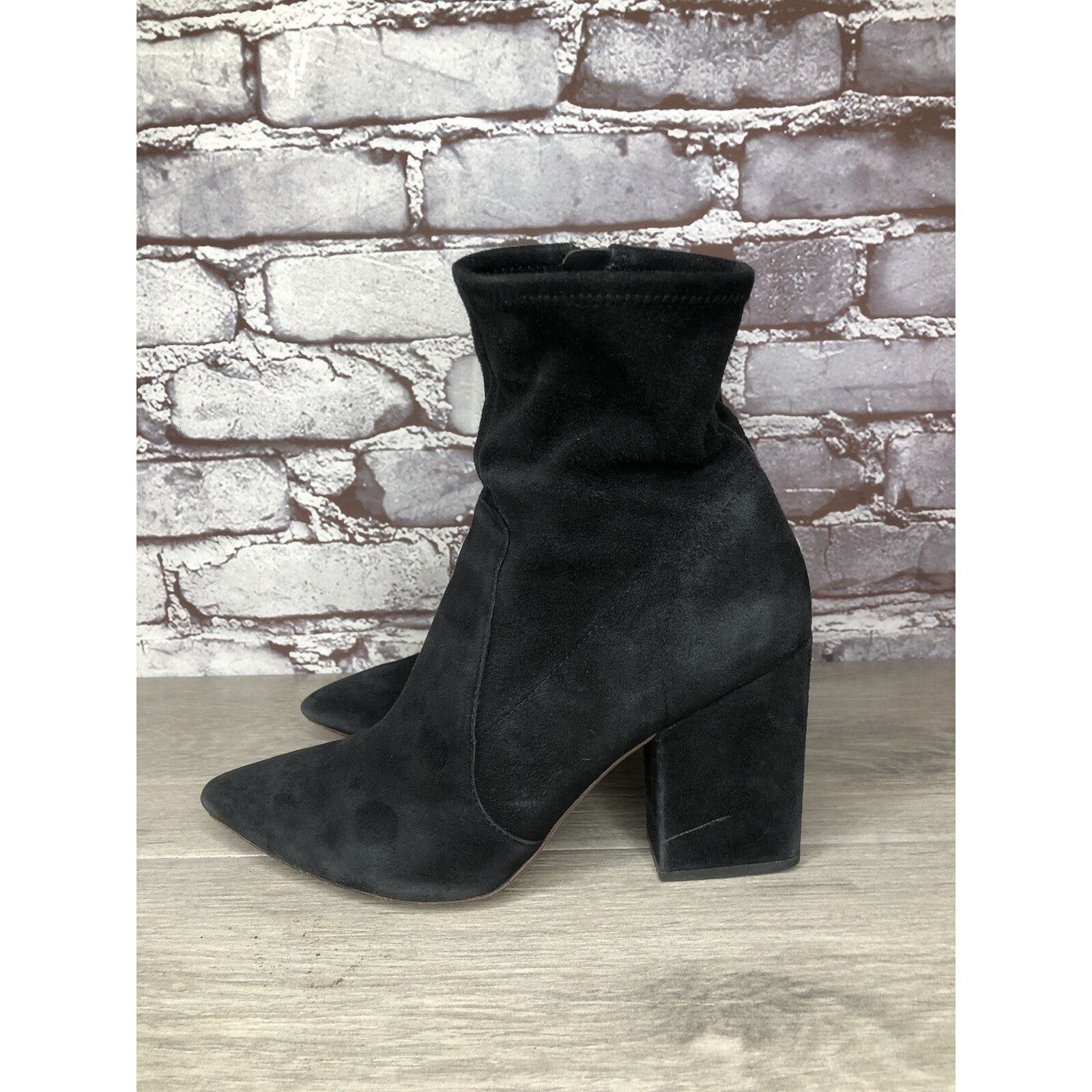 Loeffler Randall Loeffler Randall Isla Black Suede Leather Ankle Booties Boot Size US 7 / IT 37 - 20 Thumbnail