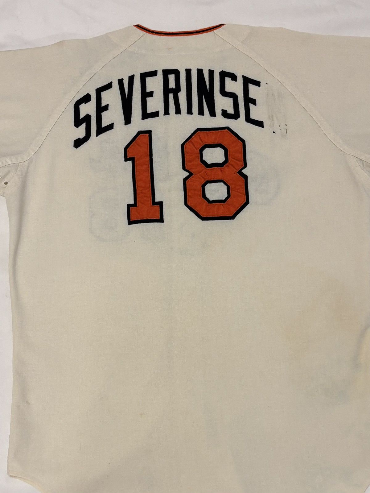 MLB Baltimore Orioles Game Worn 1967 Jersey (worn in 1969) Size US XL / EU 56 / 4 - 14 Thumbnail