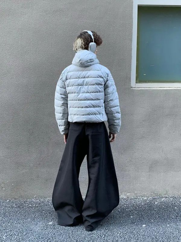Other Stylish Puffer Jacket and Wide-Leg Trousers Set Size US L / EU 52-54 / 3 - 3 Thumbnail