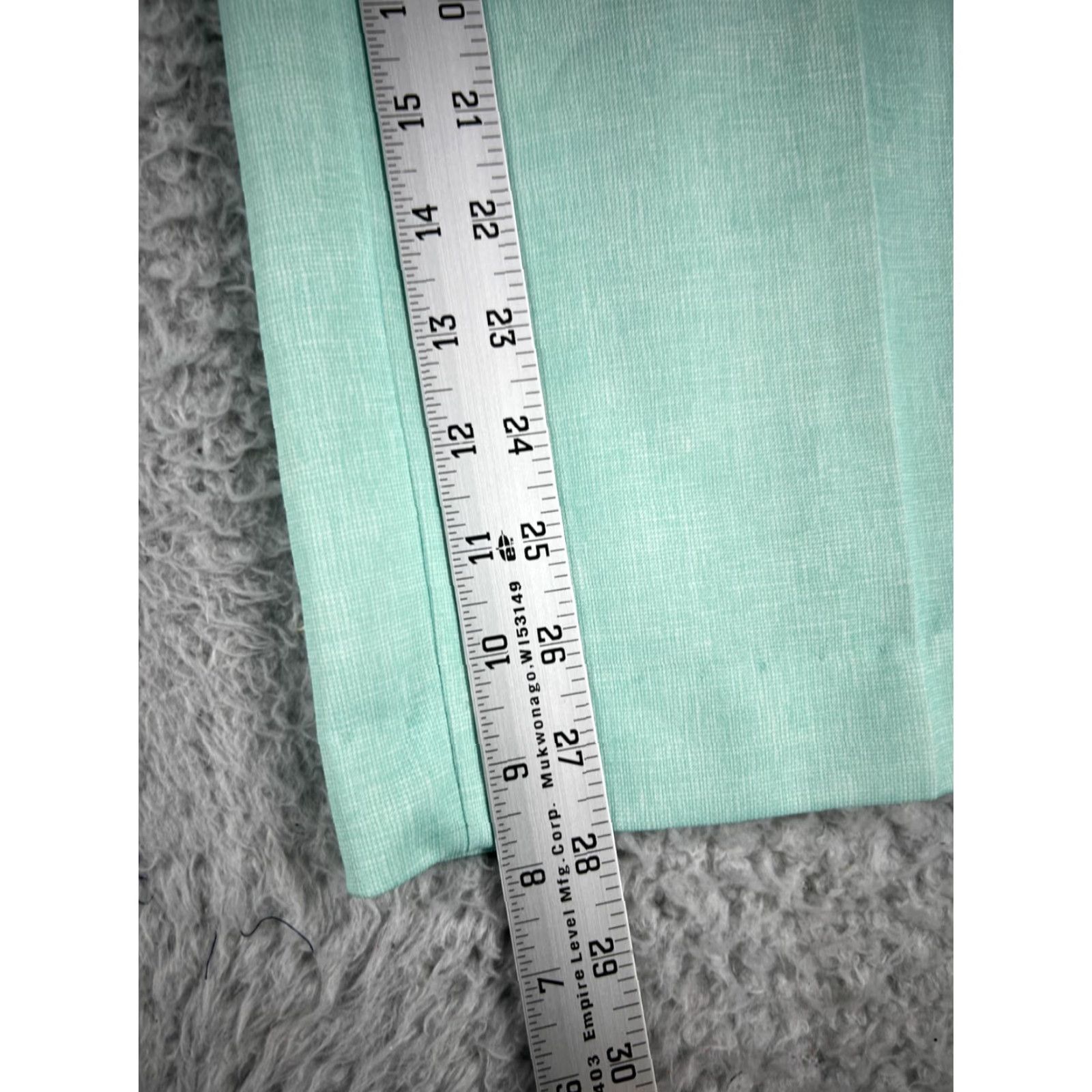 GRAFF Graff Graff Pants Womens 13x28 Teal Pleated Elastic Waistband Pull Over 100% Polyester Size 27" / US 4 / IT 40 - 7 Thumbnail