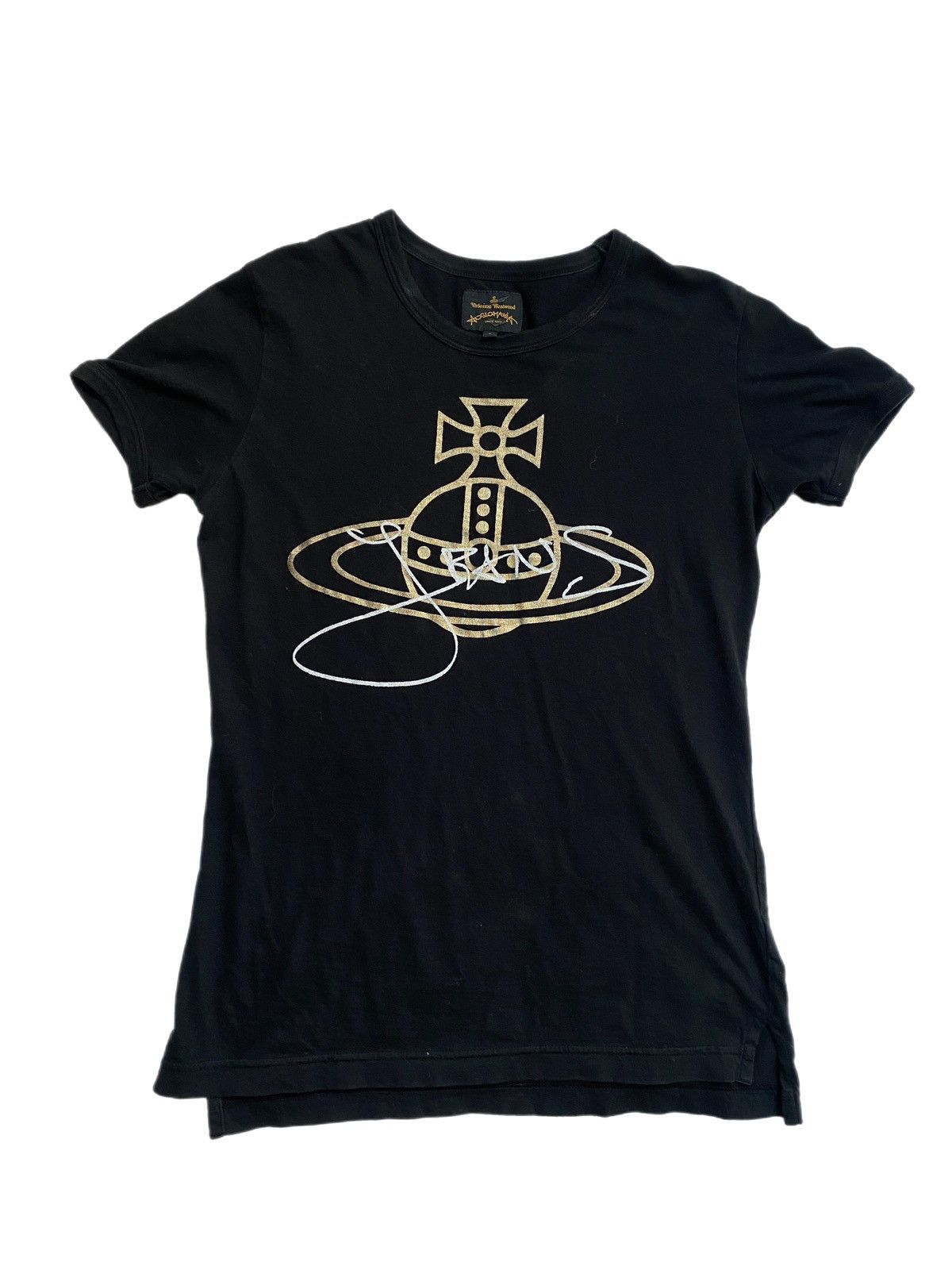 image of Vivienne Westwood Vintage T-Shirt in Black, Women's (Size Small)