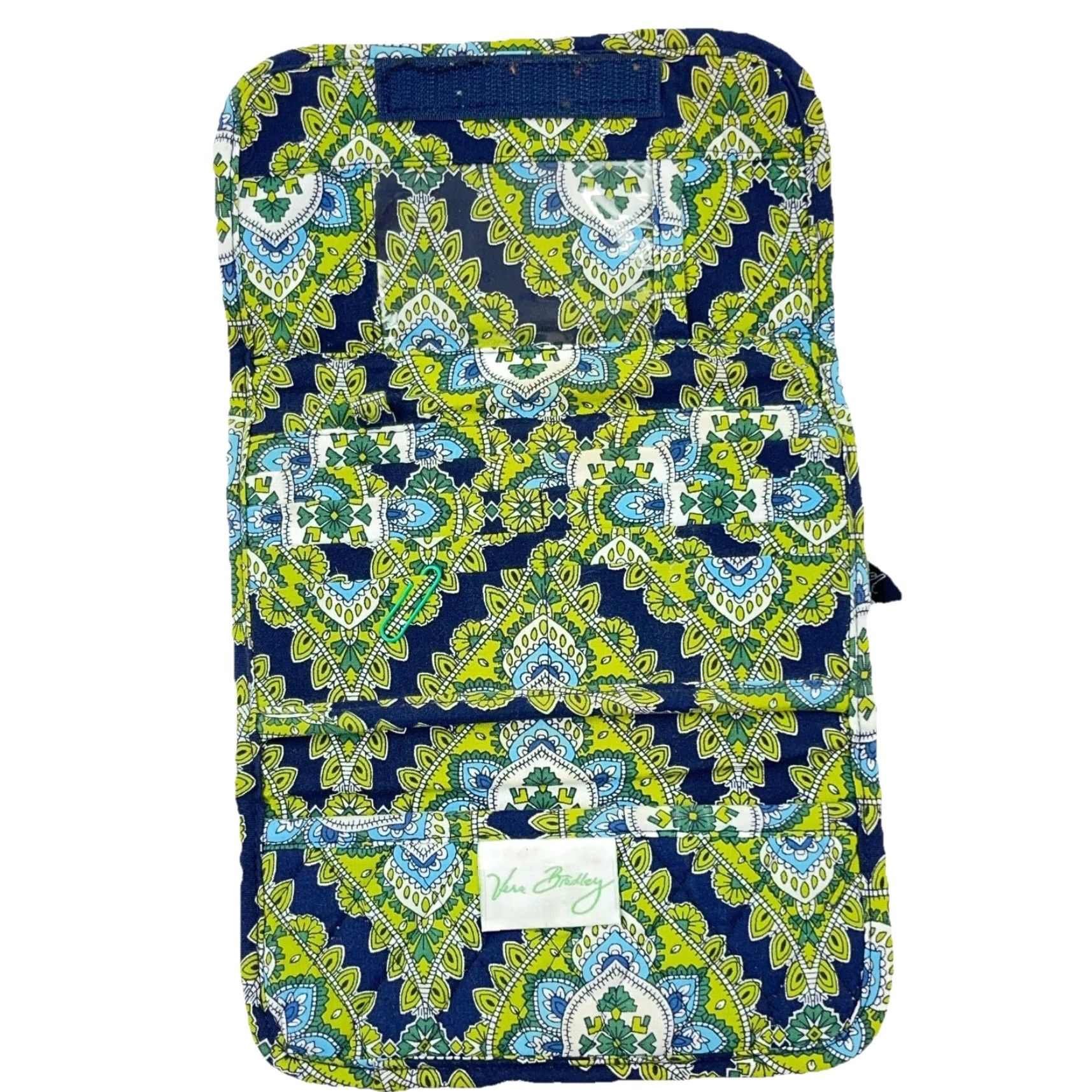 Vera Bradley Vera Bradley Wallet Cambridge Pattern Green Blue Folding Cards Cash Retired Size ONE SIZE - 3 Thumbnail