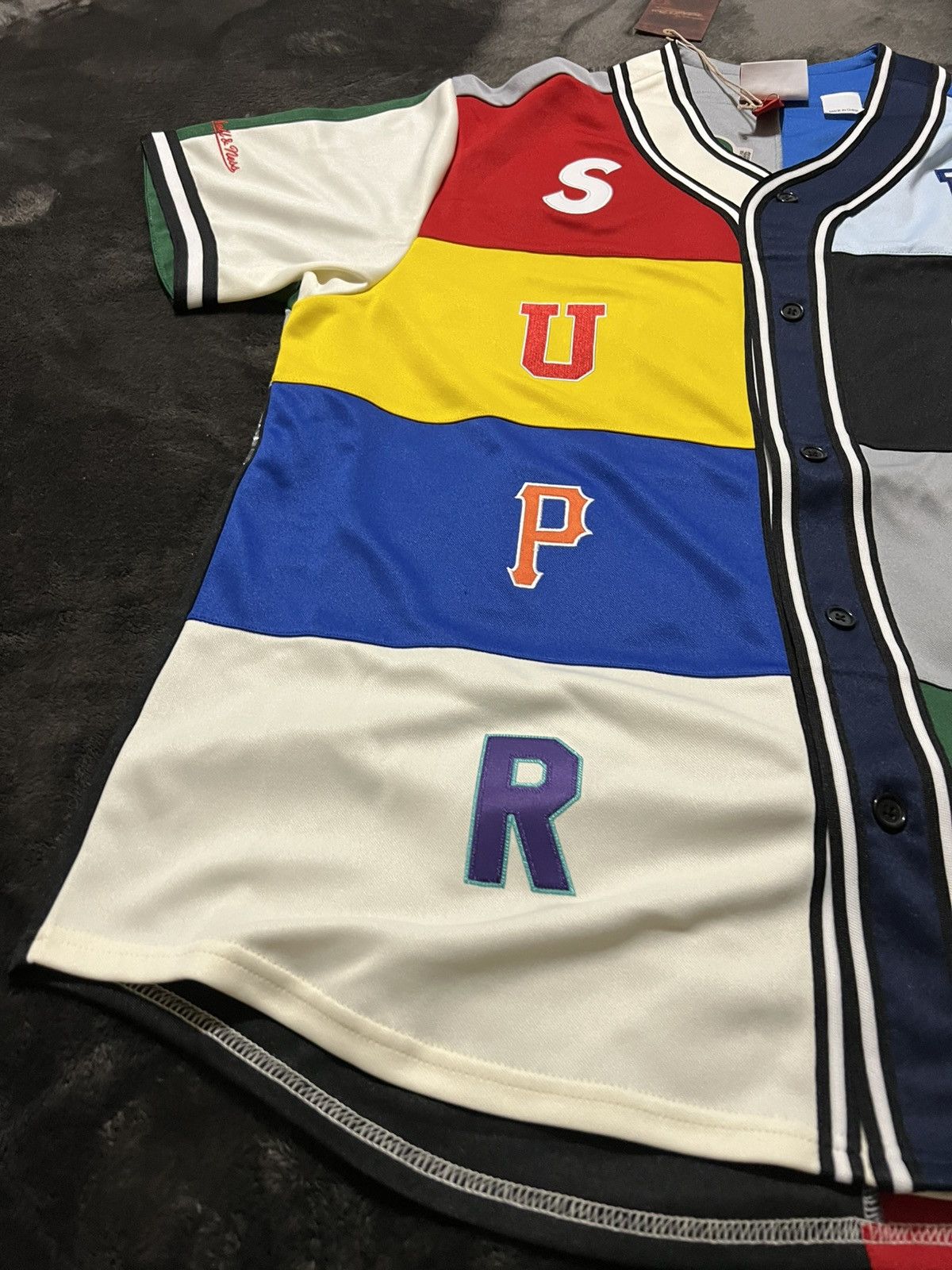 Supreme 🔥FW21 SUPREME PATCHWORK JERSEY MENS XL BRAND NEW🔥🔥 Size US XL / EU 56 / 4 - 8 Thumbnail