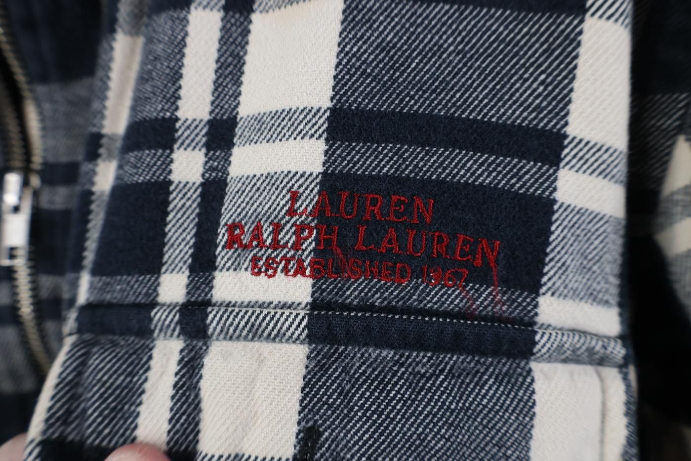 Polo Ralph Lauren Vintage 90s Ralph Lauren Spell Out Flannel Shirt Zip Jacket Size M / US 6-8 / IT 42-44 - 4 Thumbnail