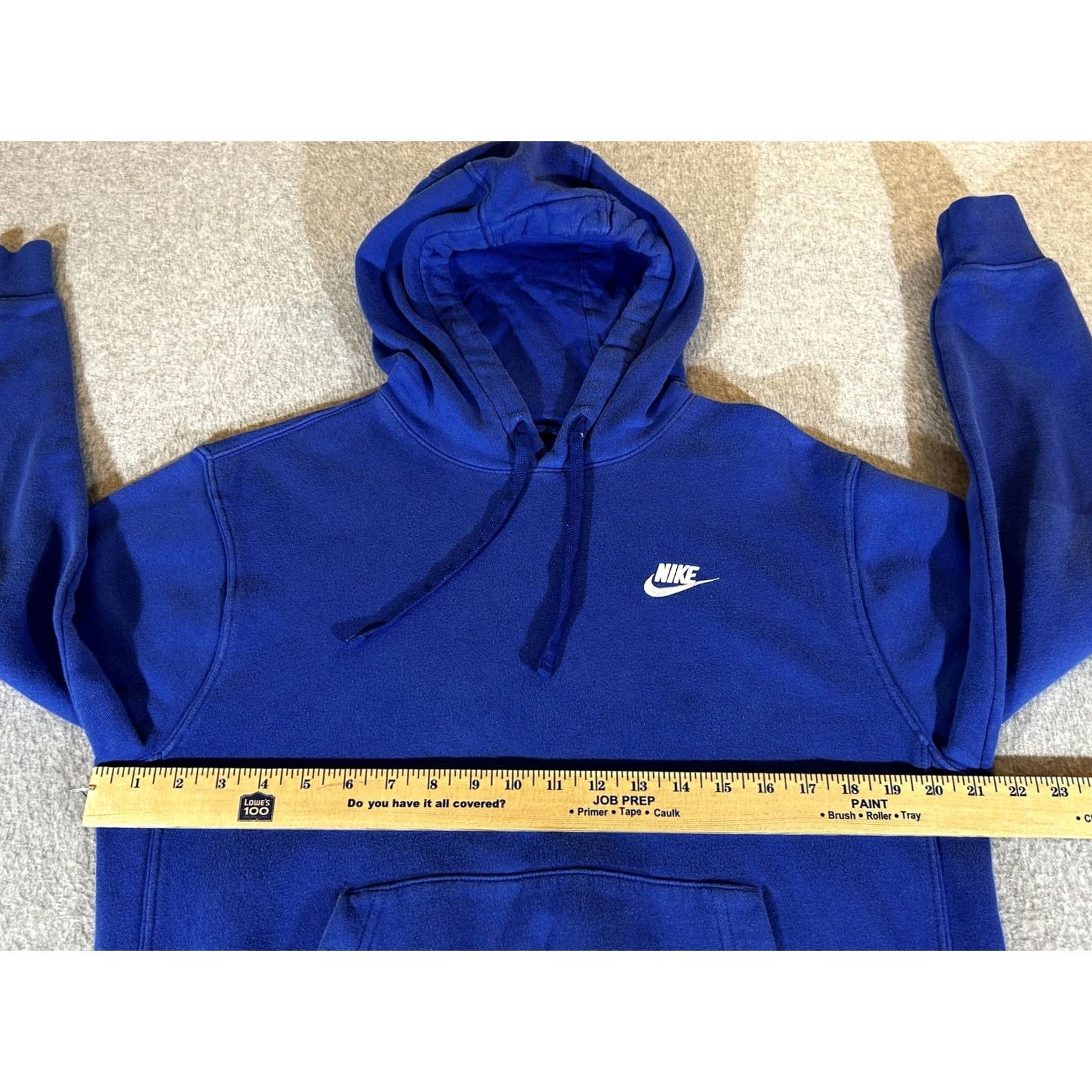 Nike Nike Hoodie Men Small Blue Pullover Fleece Sweatshirt Sportswear Athleisure Nike S Mens Small Blue Pullover Hooded Kangaroo Pocket Embroidered Logo Size US S / EU 44-46 / 1 - 4 Thumbnail