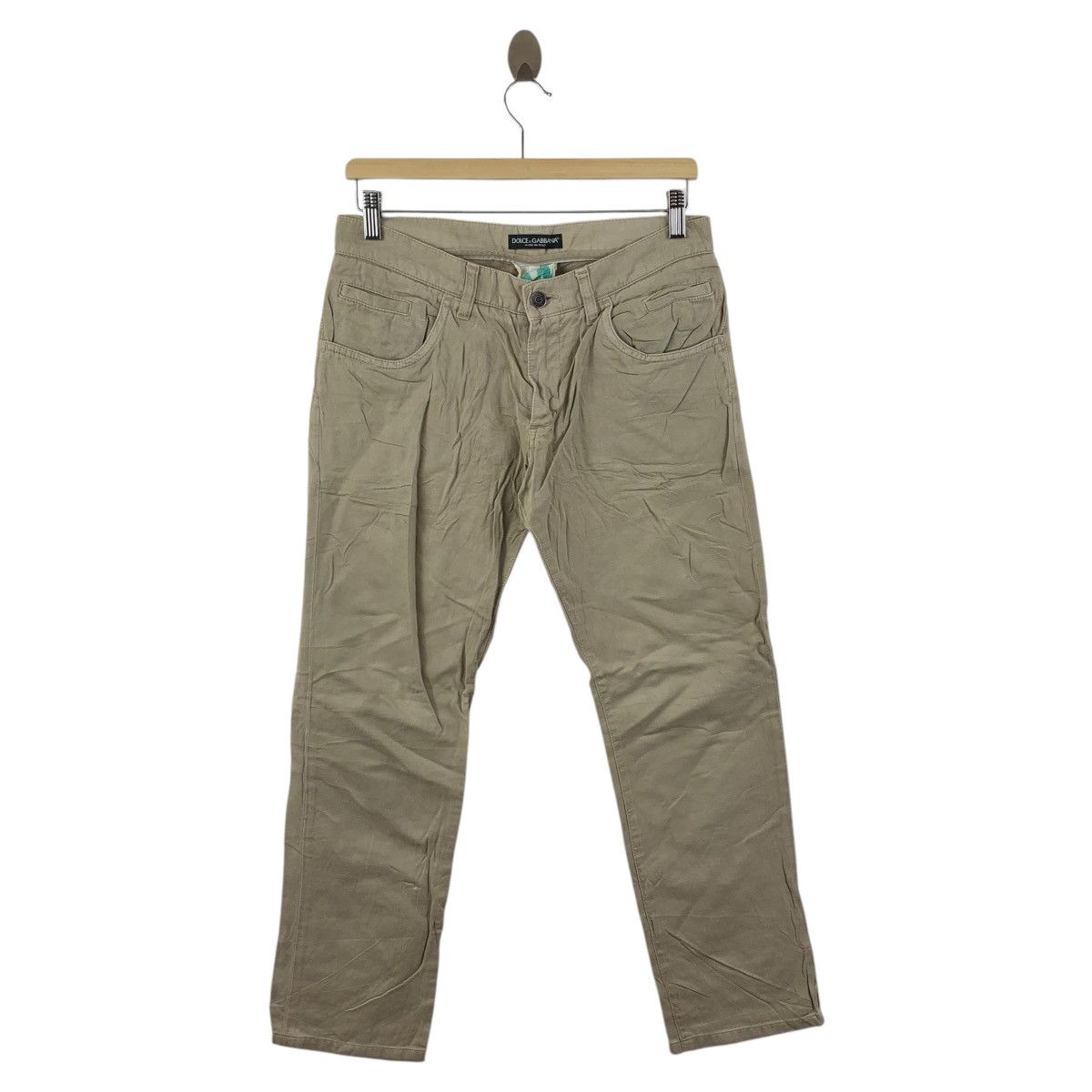 Designer × Dolce & Gabbana DOLCE & GABBANA light brown colour jeans Size US 30 / EU 46 - 1 Thumbnail