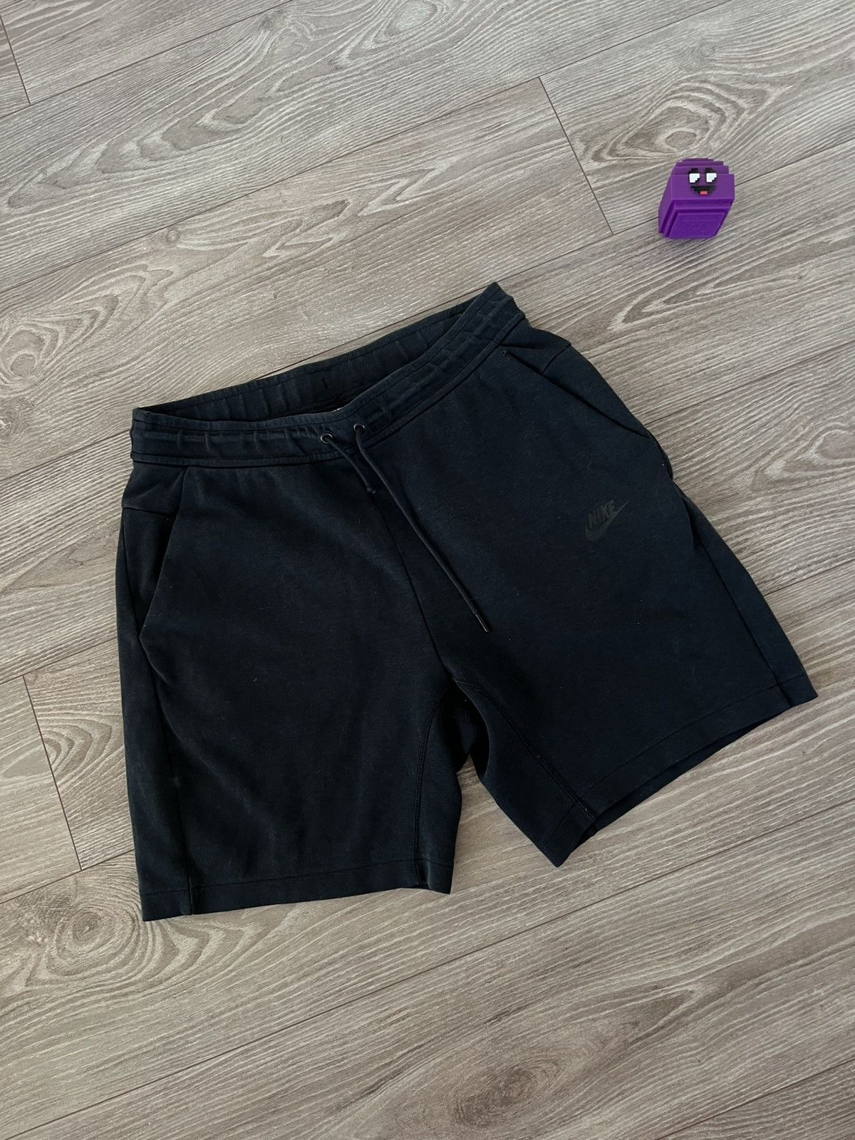 Nike Nike Tech Fleece Hype Drill Y2k Triple Black Swoosh Shorts Size US 32 / EU 48 - 10 Thumbnail