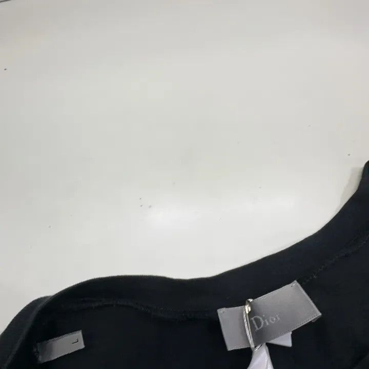 Dior Dior Bee Embroidered Black T-Shirt for Men and Women 0079-2 Size L / US 10 / IT 46 - 2 Thumbnail