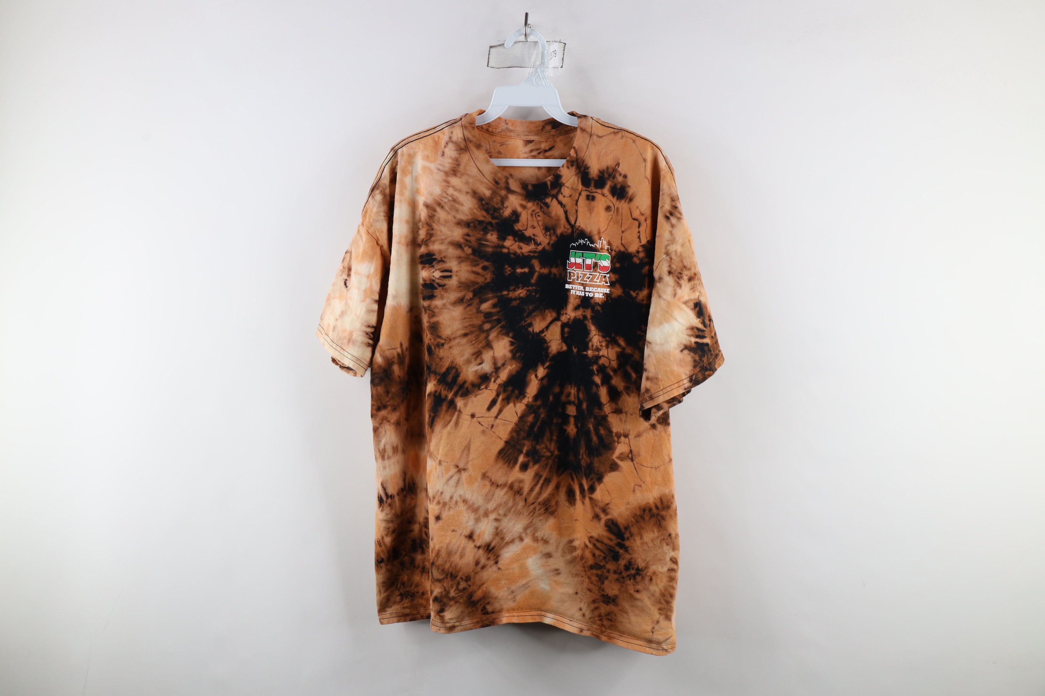 Vintage Vintage Streetwear Jets Pizza Acid Wash Short Sleeve T-Shirt Size US XXL / EU 58 / 5 - 1 Thumbnail