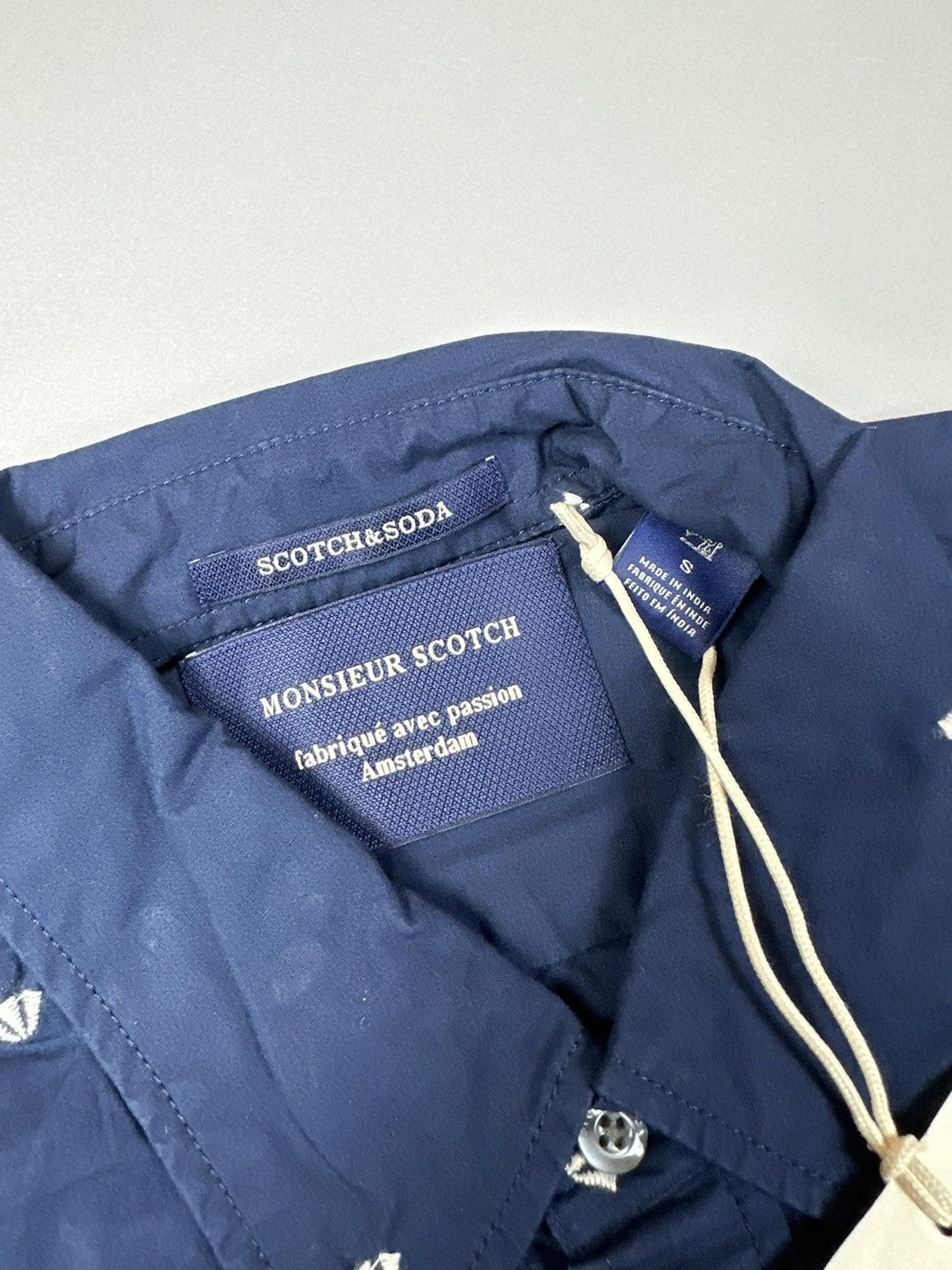 Scotch & Soda Scotch&soda Blue Buttoned Shirt monogram Size US S / EU 44-46 / 1 - 4 Thumbnail