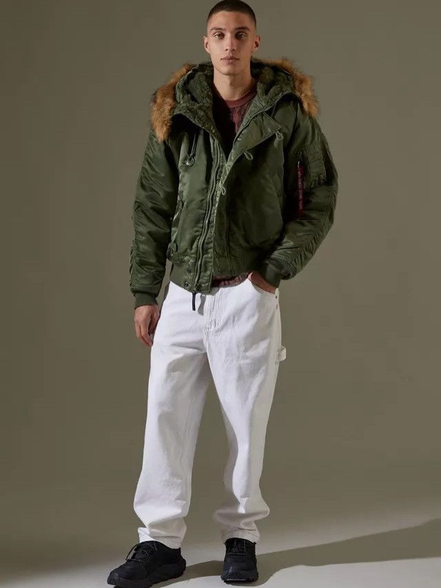 Alpha Industries Vintage Alpha Industries N2B Fur Bomber Jacket Size US L / EU 52-54 / 3 - 11 Thumbnail