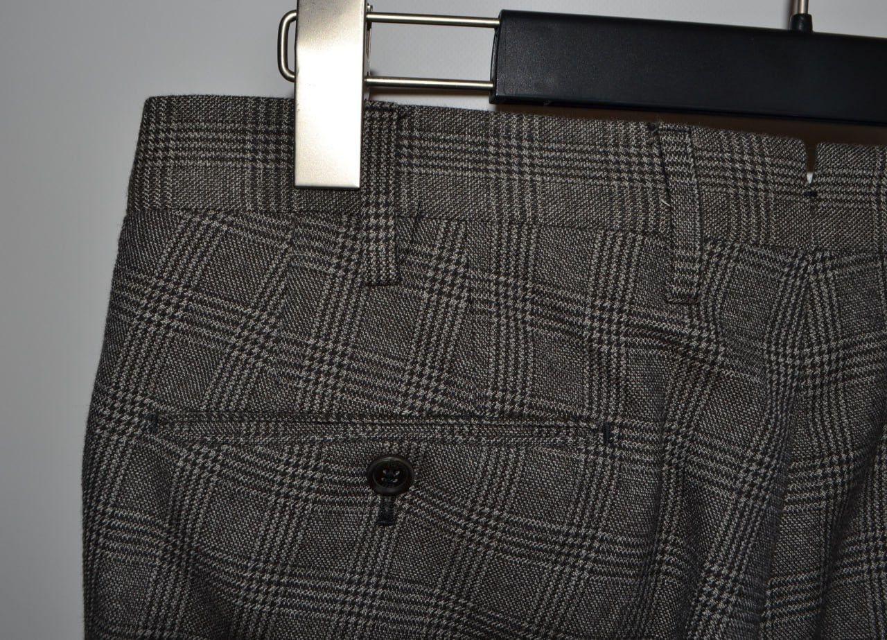 PT Torino PT01 Pantaloni Torino Pants Gray Glen Plaid Slim Fit Size 48 Size US 31 - 5 Thumbnail