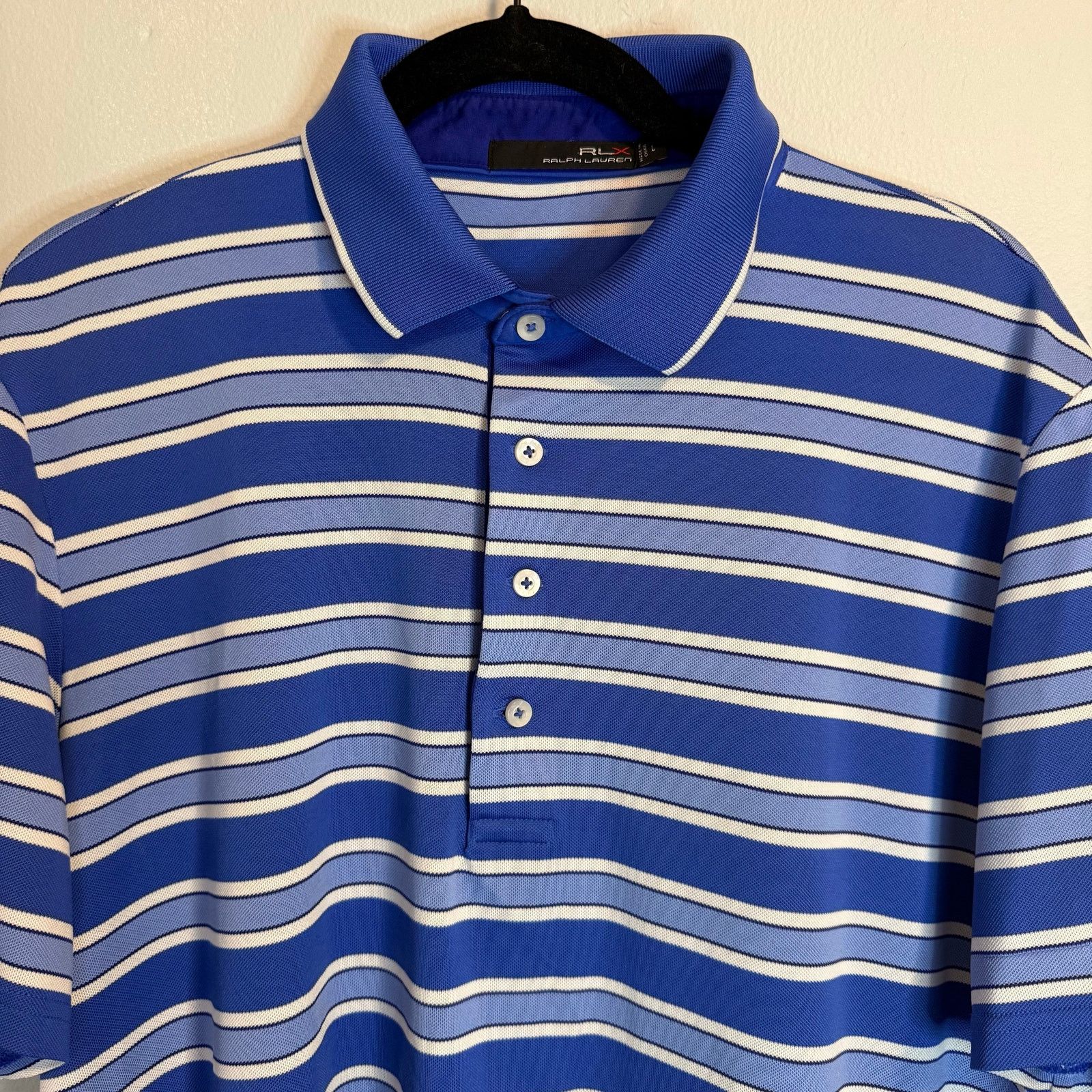 Polo Ralph Lauren Ralph Lauren RLX Polo Blue Striped Golf Polo Men’s Size L Size US L / EU 52-54 / 3 - 3 Thumbnail