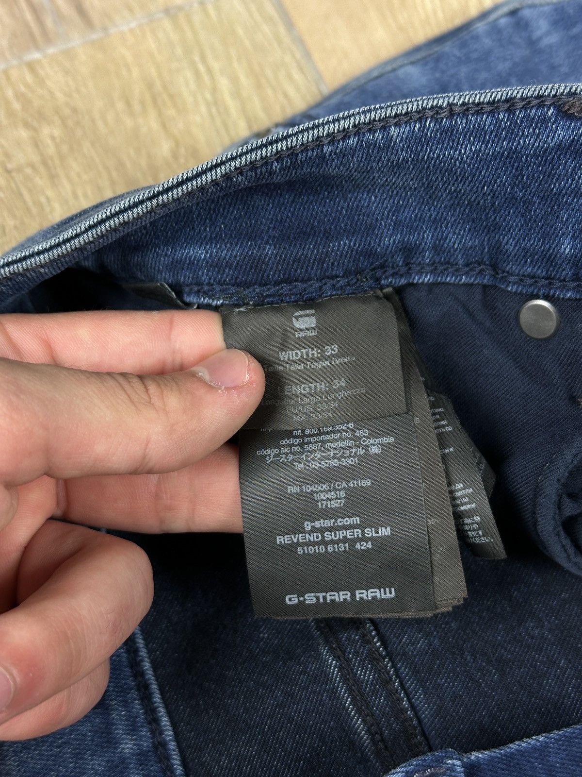 G-Star NEW🏷️ G-Star Raw Revend Super Slim Denim Jeans Size US 33 - 7 Thumbnail