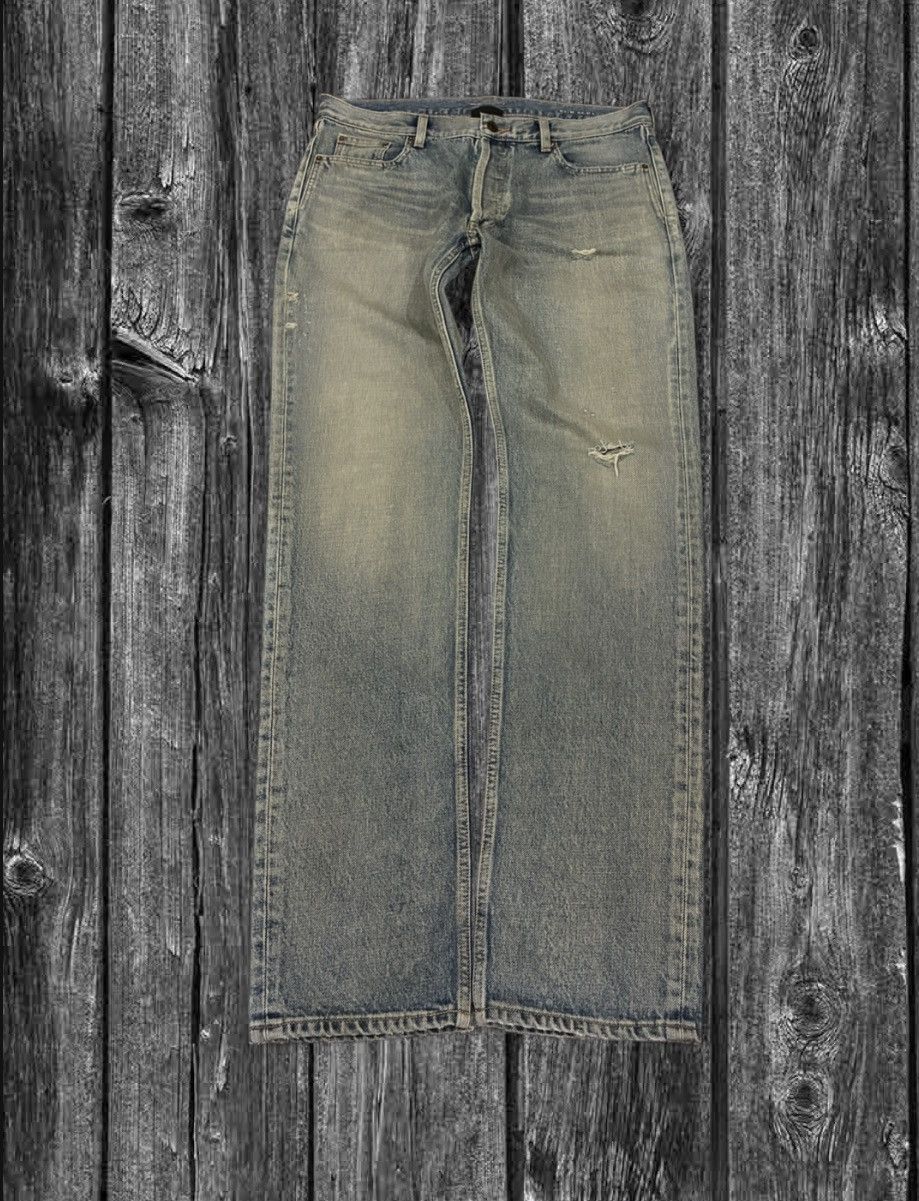 Saint Laurent Distressed Denim
