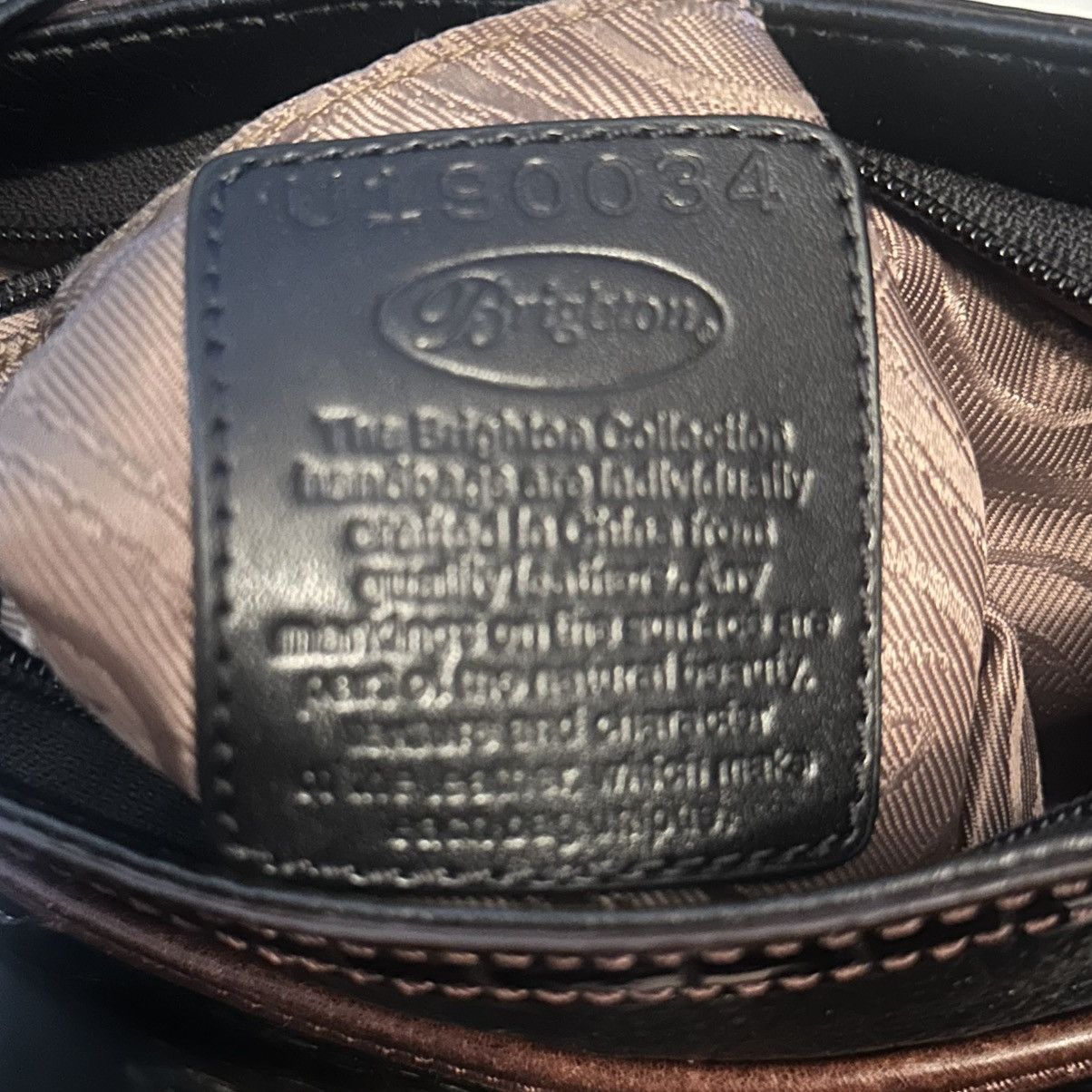 Brighton Brighton pebbled leather and crocodile crossbody bag Size ONE SIZE - 8 Thumbnail