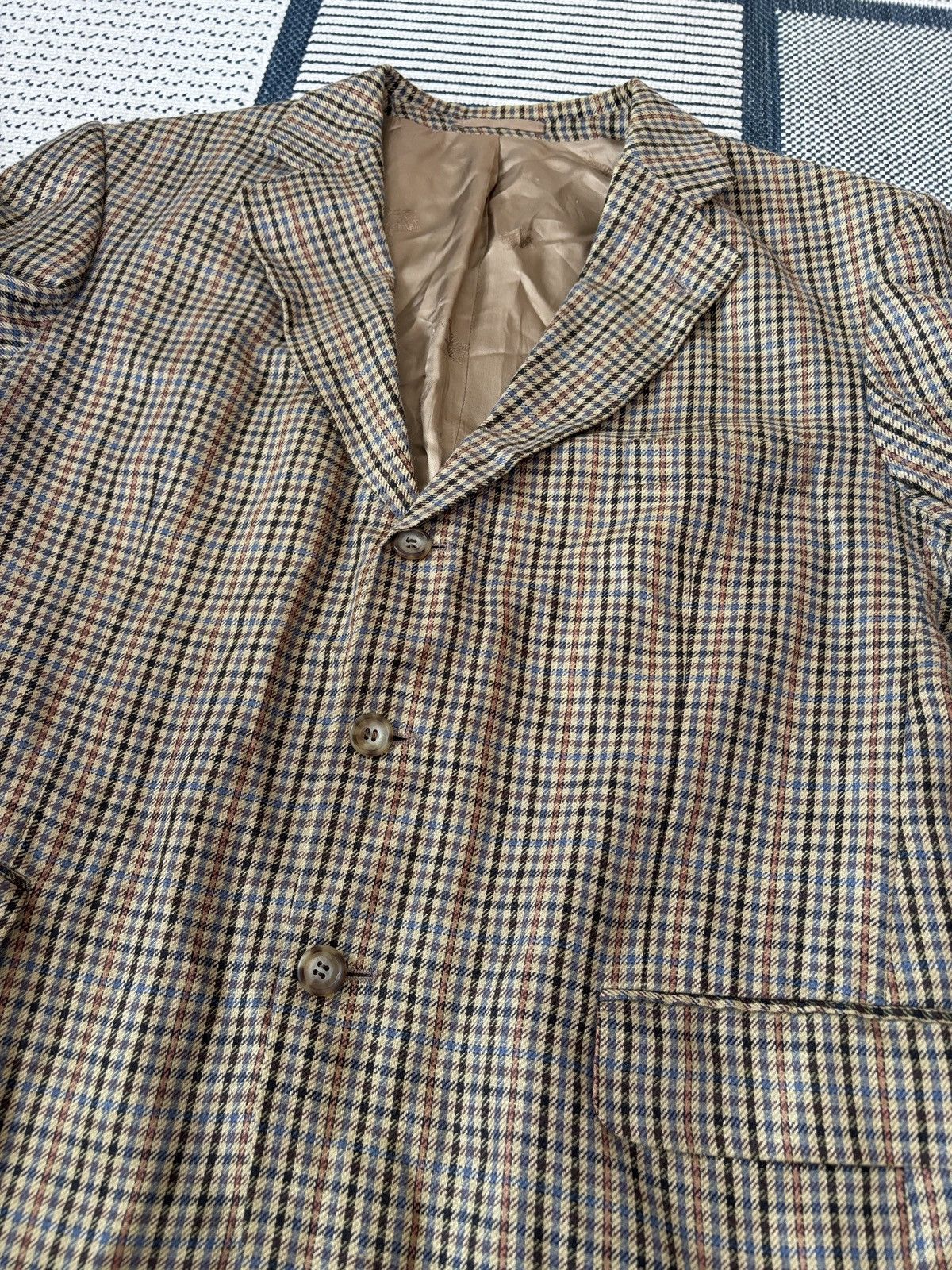 Burberry Burberry vintage blazer old money elegant linen luxury Size 52R - 4 Thumbnail
