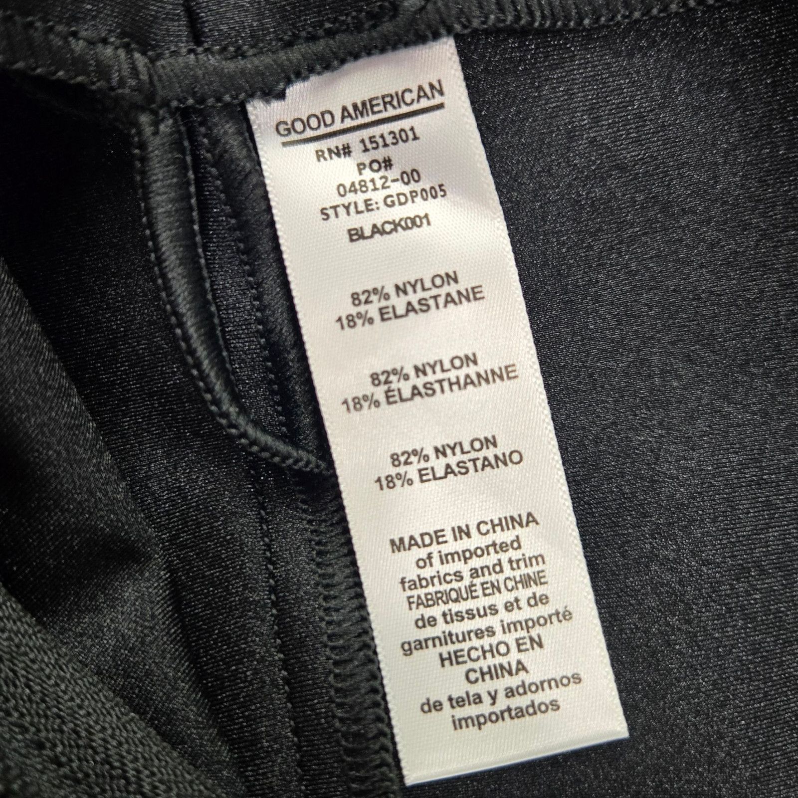 Good American Good American Black High Shine Boss Pant Size 4 NWT Size 27" / US 4 / IT 40 - 7 Thumbnail