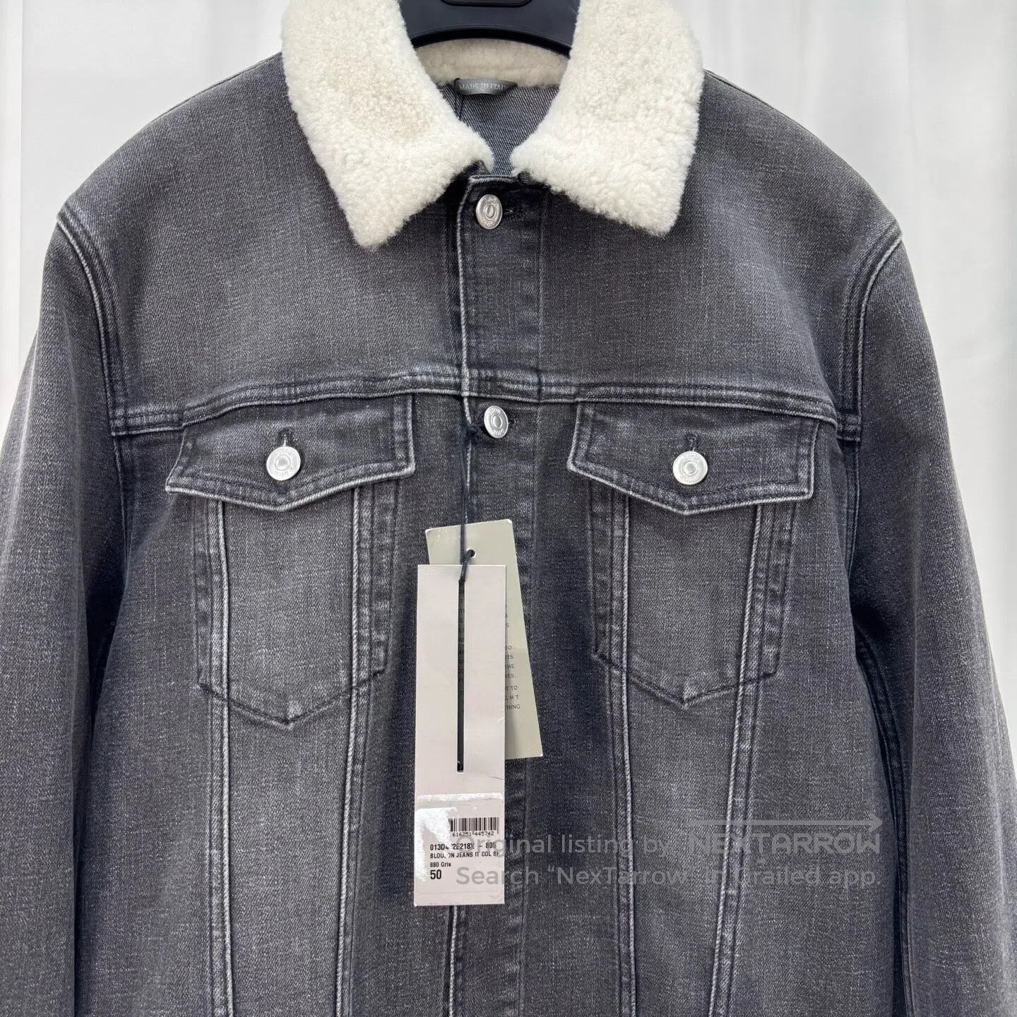 Dior Dior Washed denim jacket with shearling collar| Size US M / EU 48-50 / 2 - 3 Thumbnail