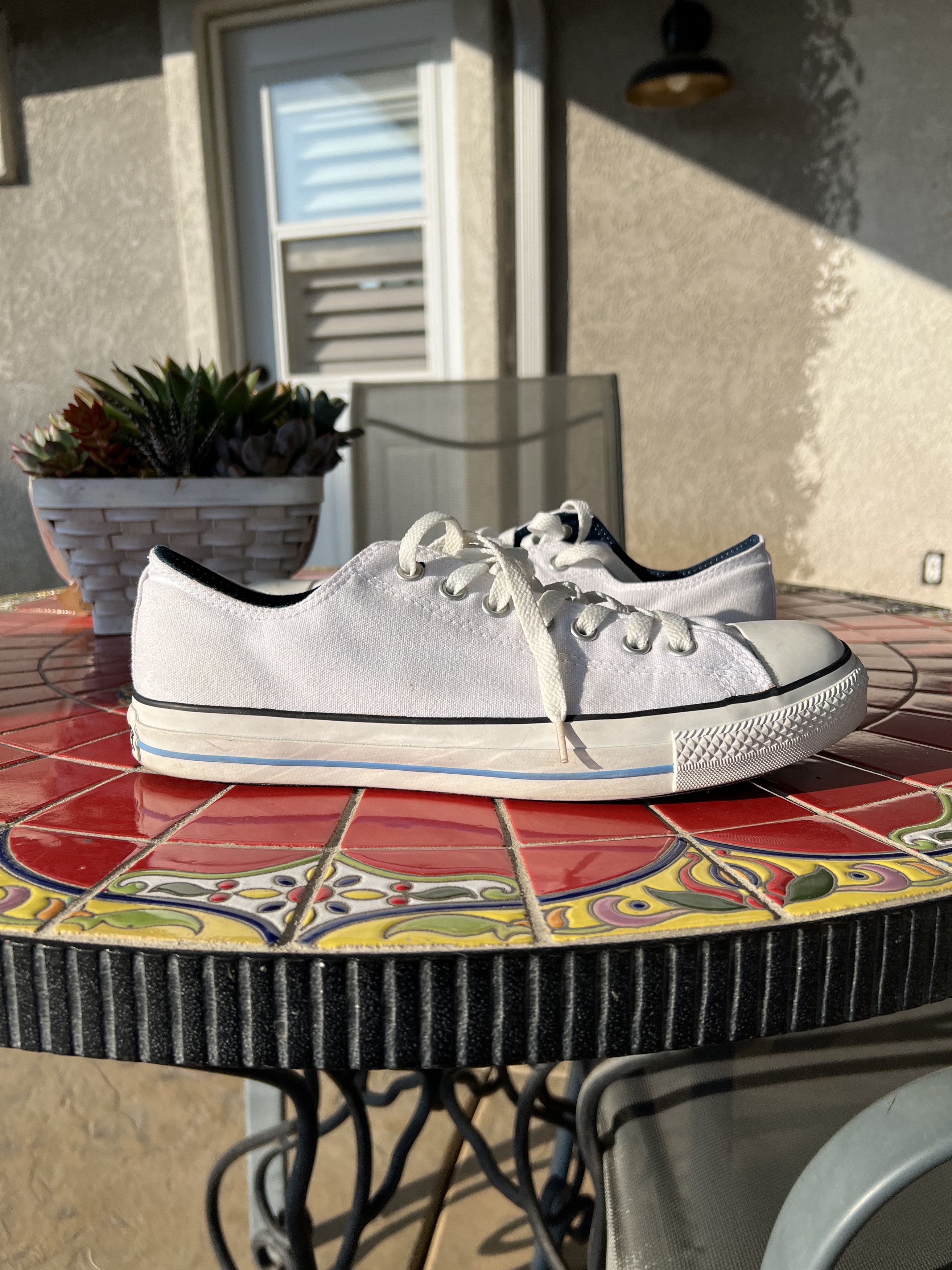 Converse Converse Adult Unisex Chuck Taylor Double Tongue Ox WT/NY/BL Size US 10 / EU 43 - 5 Thumbnail