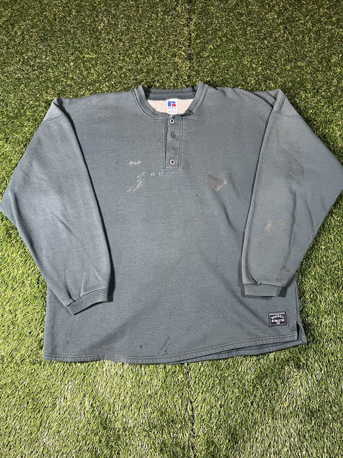 Russell Athletic Vintage 90’s Made in USA Faded Russell Athletic Crewneck Size US XL / EU 56 / 4 - 1 Thumbnail