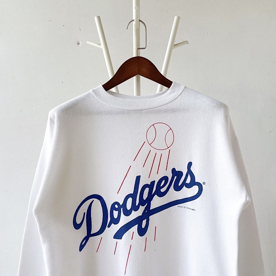 Tultex × Vintage 90s Los Angeles Dodgers MLB sweatshirt/ L Size US L / EU 52-54 / 3 - 3 Thumbnail