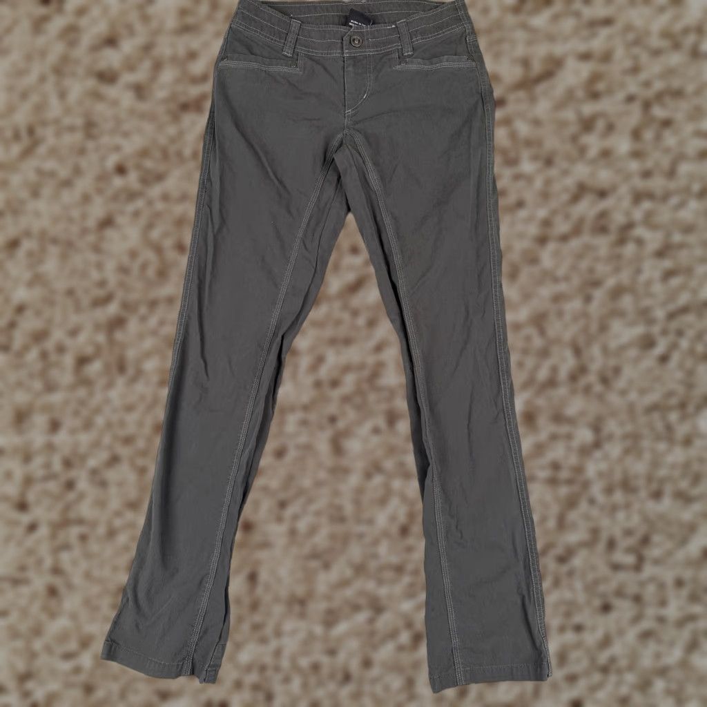 Vintage Kuhl Pants Womens 4 Gray Cargo Skinny Nylon Blend Cotton Hike Camp 28x32 Size 27" / US 4 / IT 40 - 1 Thumbnail