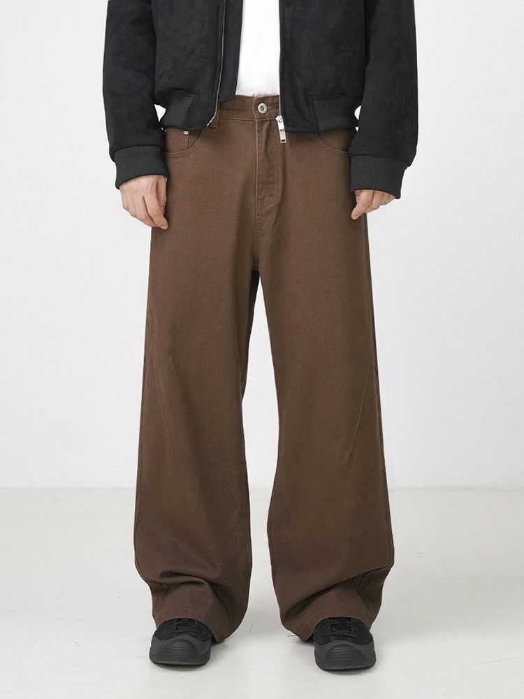Japanese Brand × Jean Retro loose straight leg wide leg jeans Size US 32 / EU 48 - 2 Thumbnail