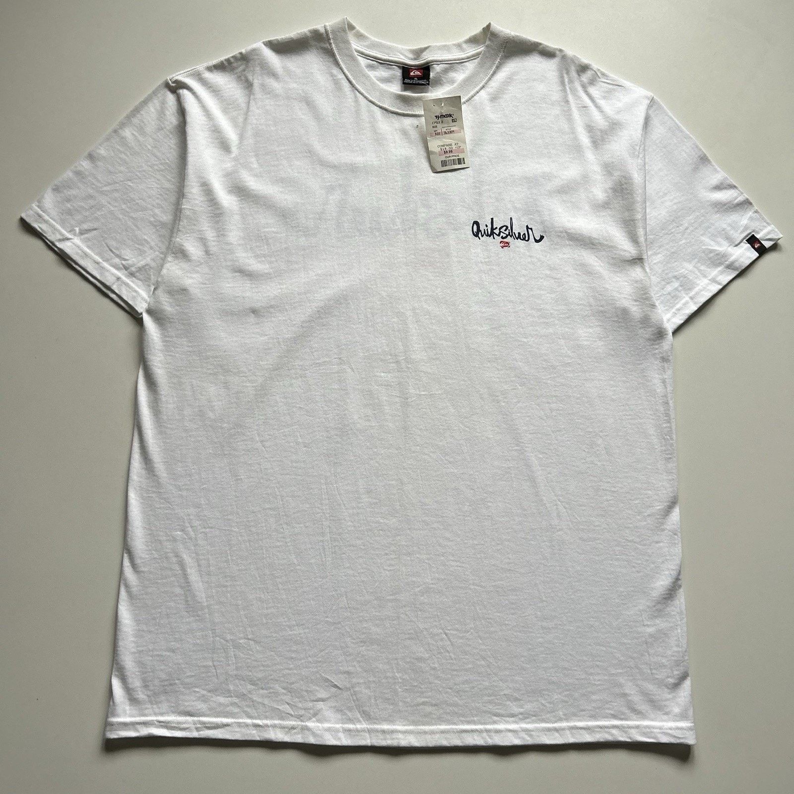 Quiksilver × Vintage Vintage Quiksilver T-Shirt XL White Surf Skate Logo NWT Rare Size US XL / EU 56 / 4 - 3 Thumbnail