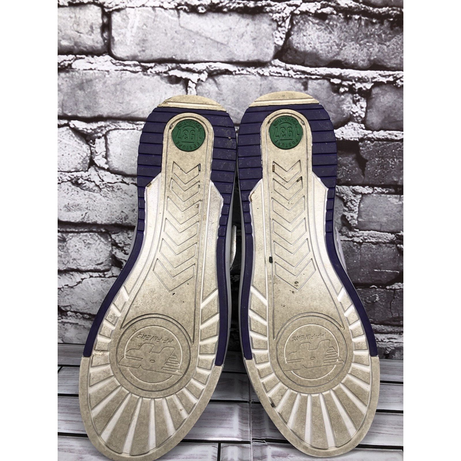 P.F. Flyers Pf Flyers White Leather Perforated Strap Lace Shoes Women Sz Size US 11 / IT 41 - 10 Thumbnail