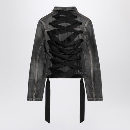 Balenciaga lace-up jacket grey Size S / US 4 / IT 40 - 1 Thumbnail