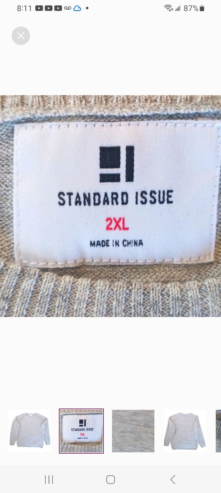 Standard Issue Standard Issue Crew Neck Sweater Size US XXL / EU 58 / 5 - 2 Thumbnail